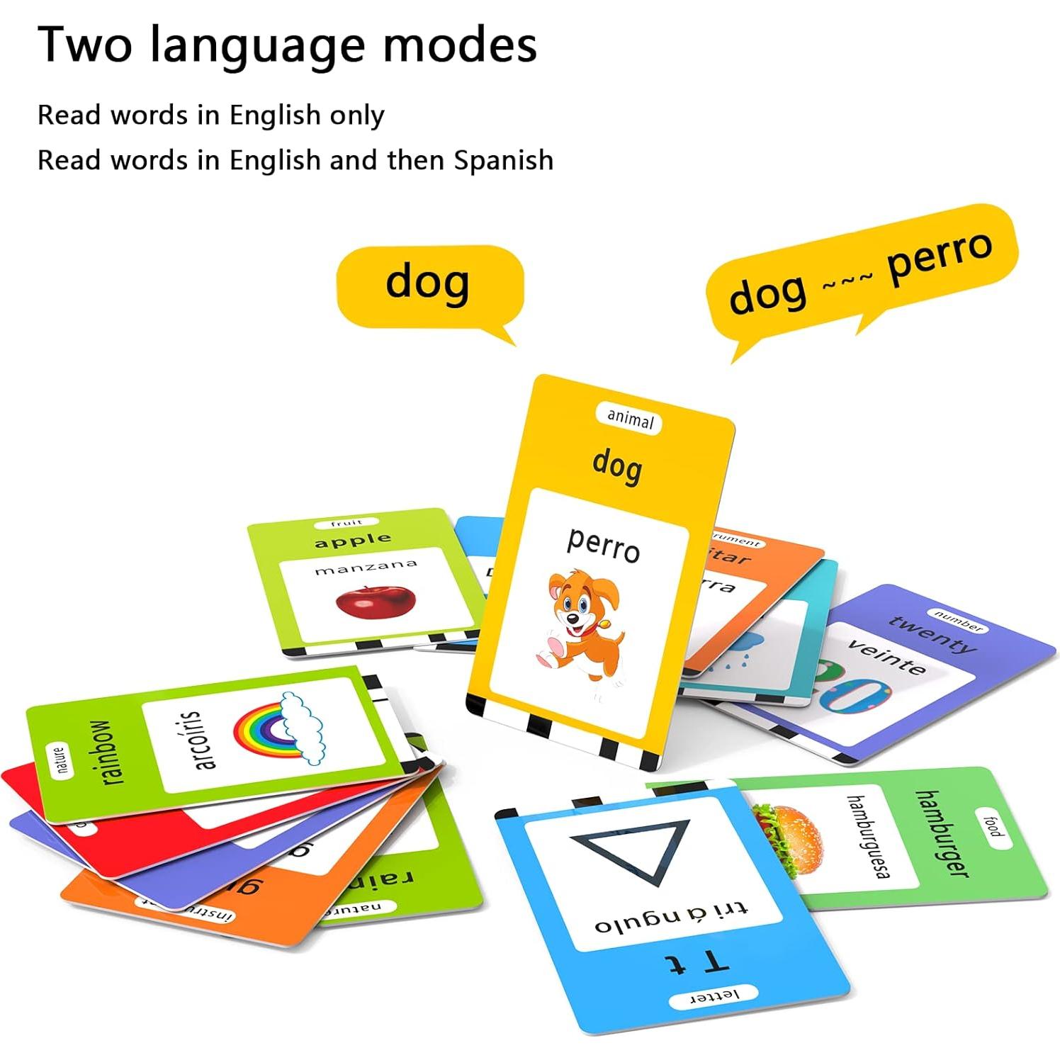 Tarjetas Flash Auditivas Bilingües Lapare 521 Palabras Niños