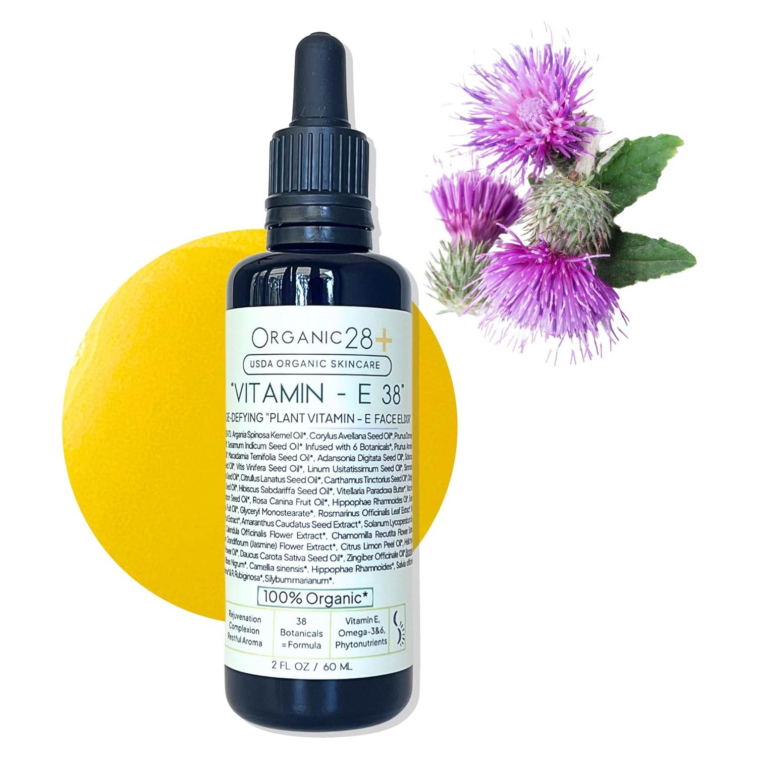 Aceite de Vitamina E Orgánico Organic28 59.15 ml Hidratante Facial