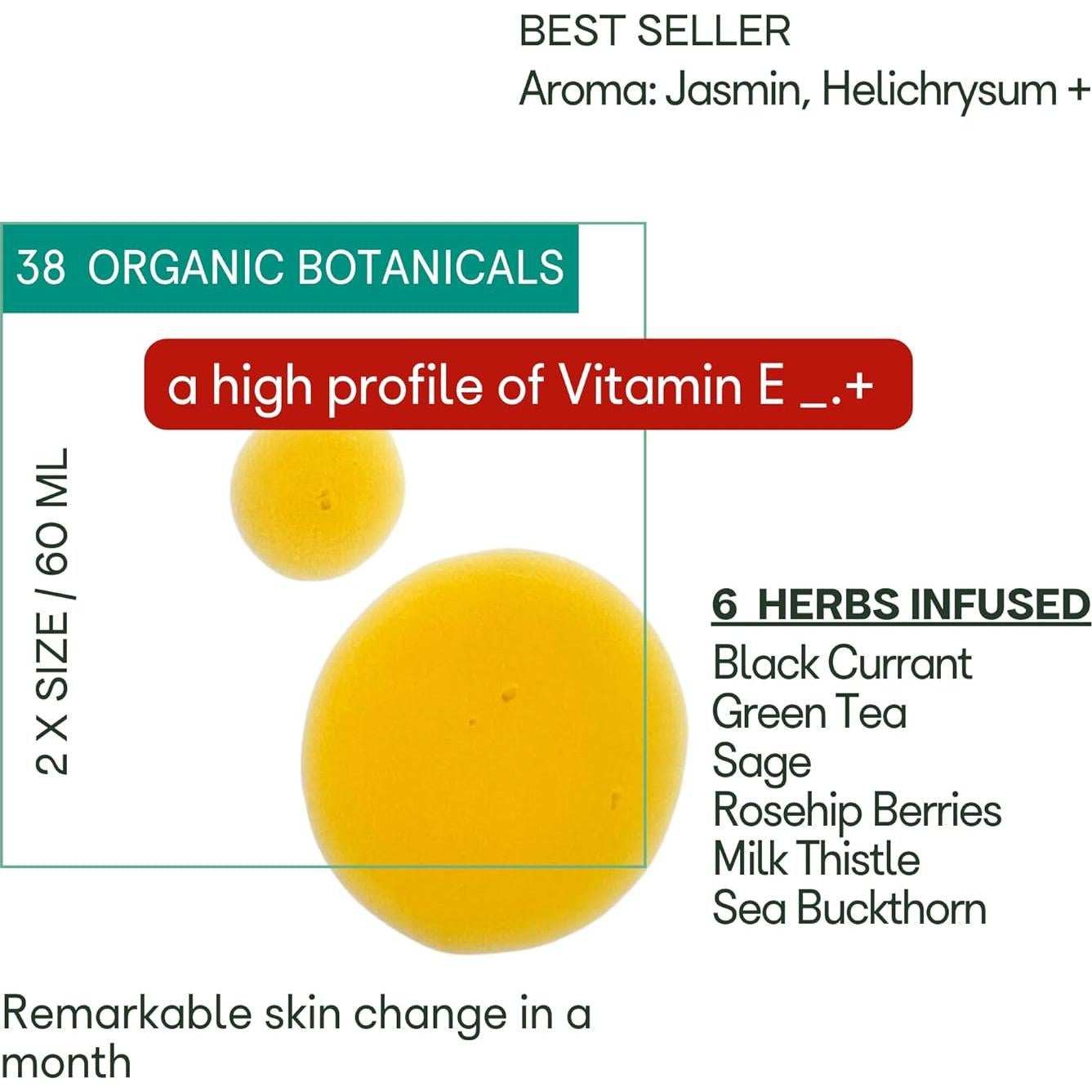 Aceite de Vitamina E Orgánico Organic28 59.15 ml Hidratante Facial