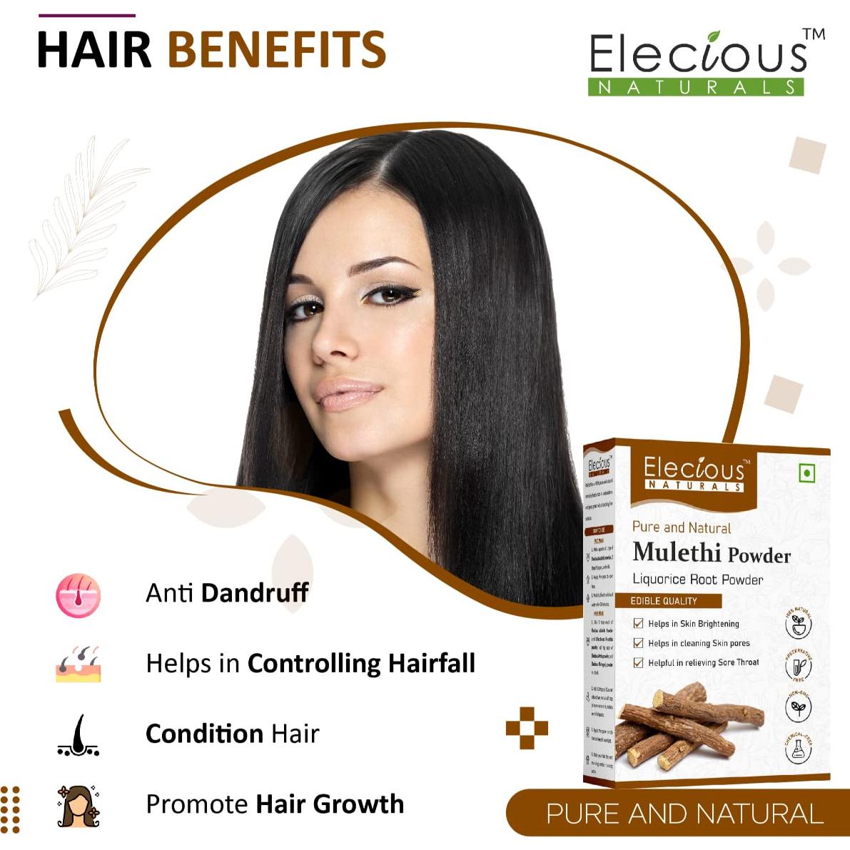 Polvo de Mulethi Elecious 200g - Natural y Sin Conservantes