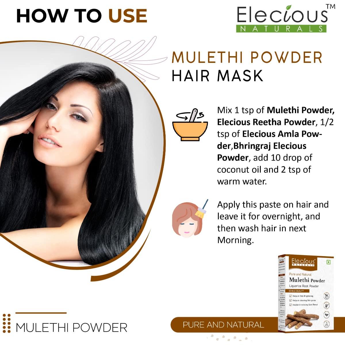 Polvo de Mulethi Elecious 200g - Natural y Sin Conservantes