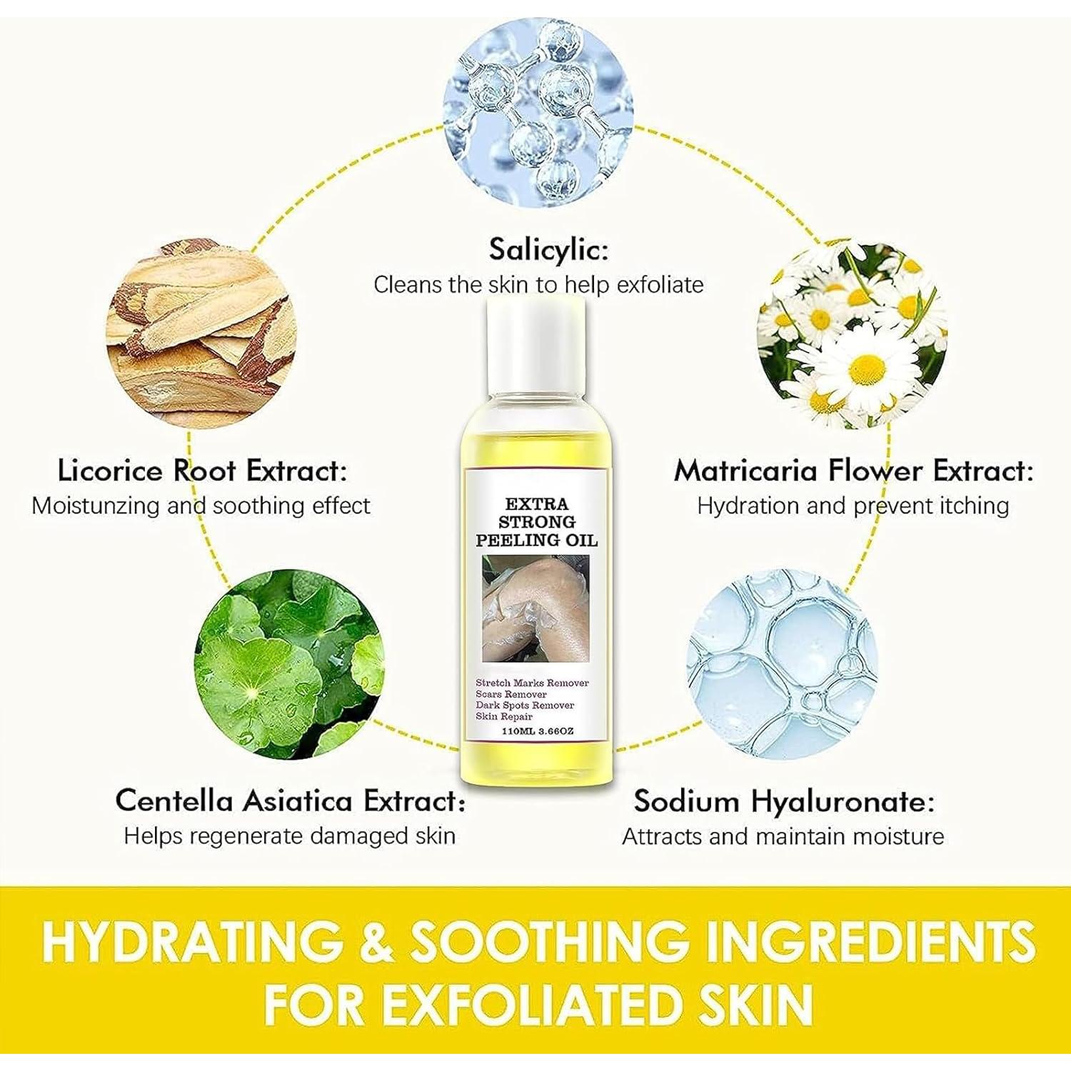 Aceite Exfoliante Amarillo Genérico 220ml para Piel Oscura