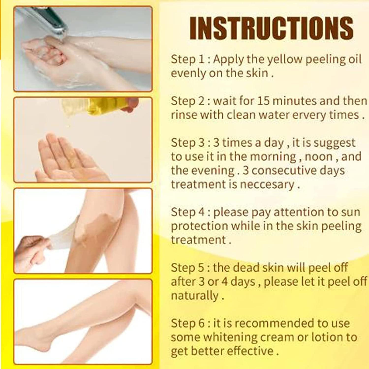 Aceite Exfoliante Amarillo Genérico 220ml para Piel Oscura