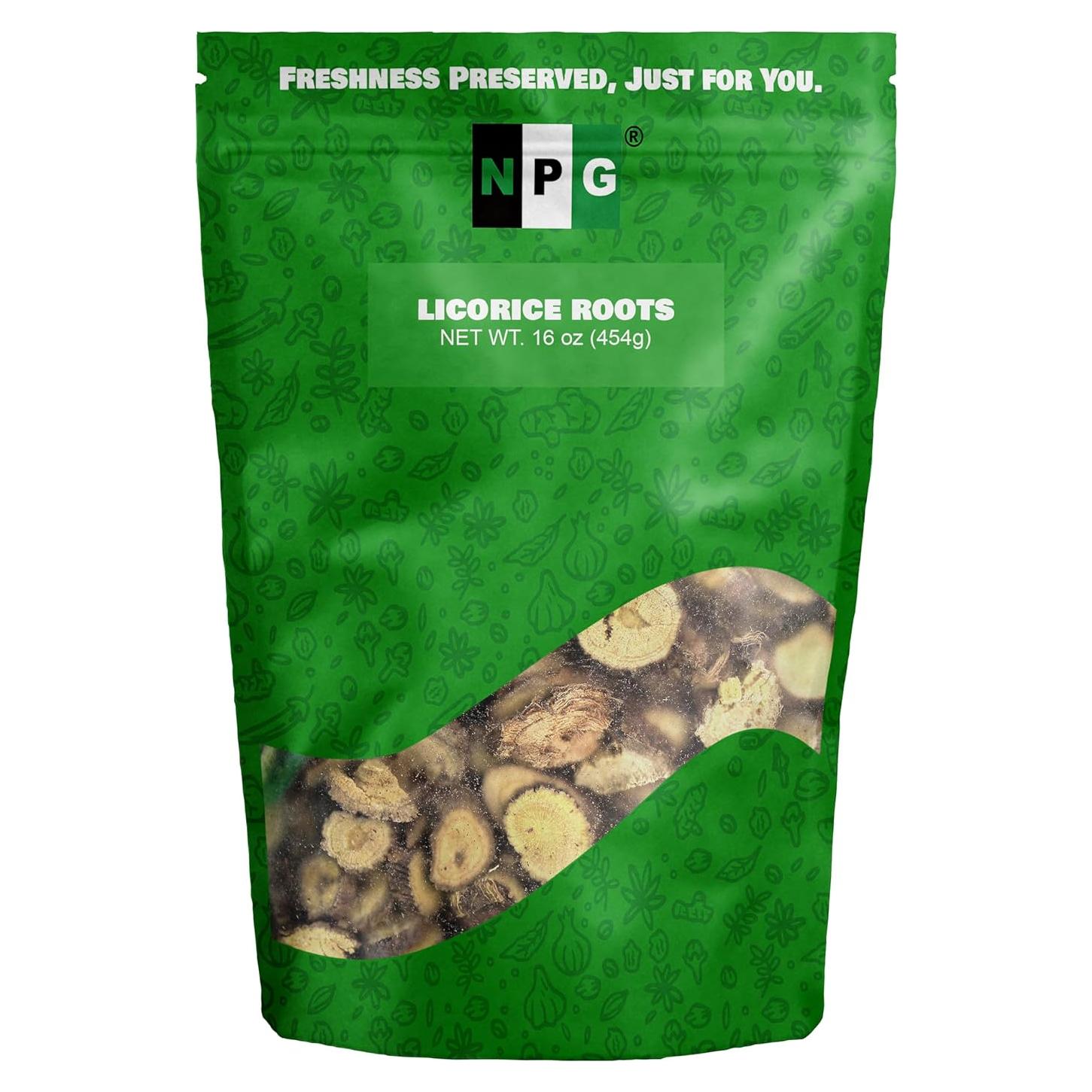 Rodajas de Raíz de Regaliz NPG 453.6 g - Té Herbal Chino