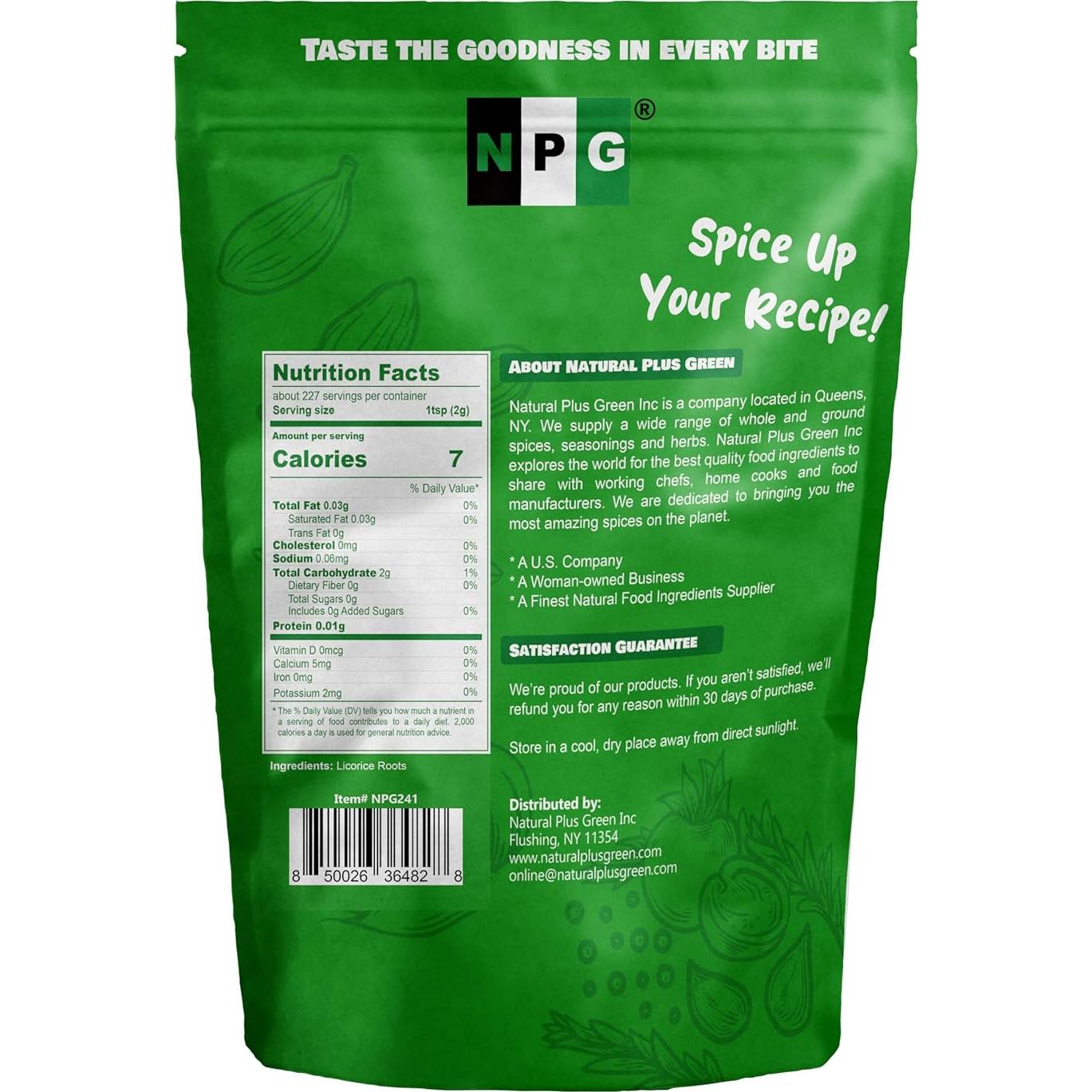 Rodajas de Raíz de Regaliz NPG 453.6 g - Té Herbal Chino