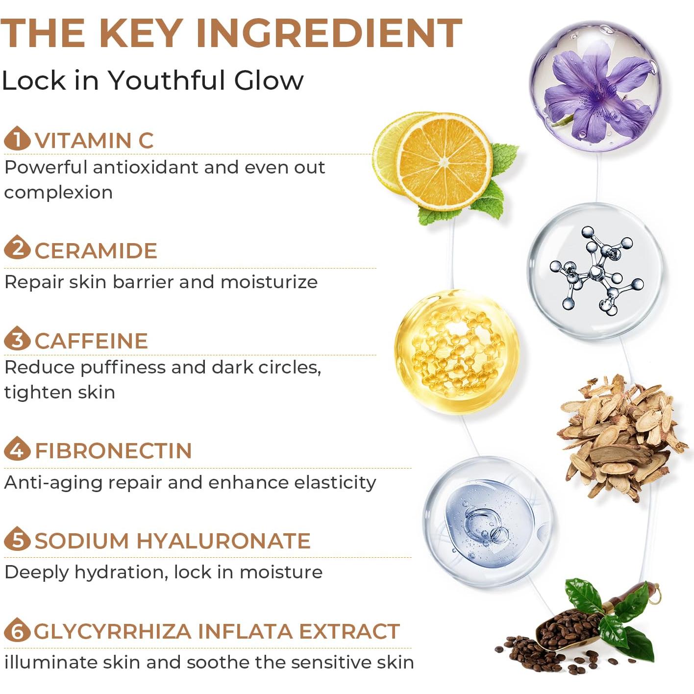 Sérum Facial de Vitamina C GNJOY 50ml Antienvejecimiento