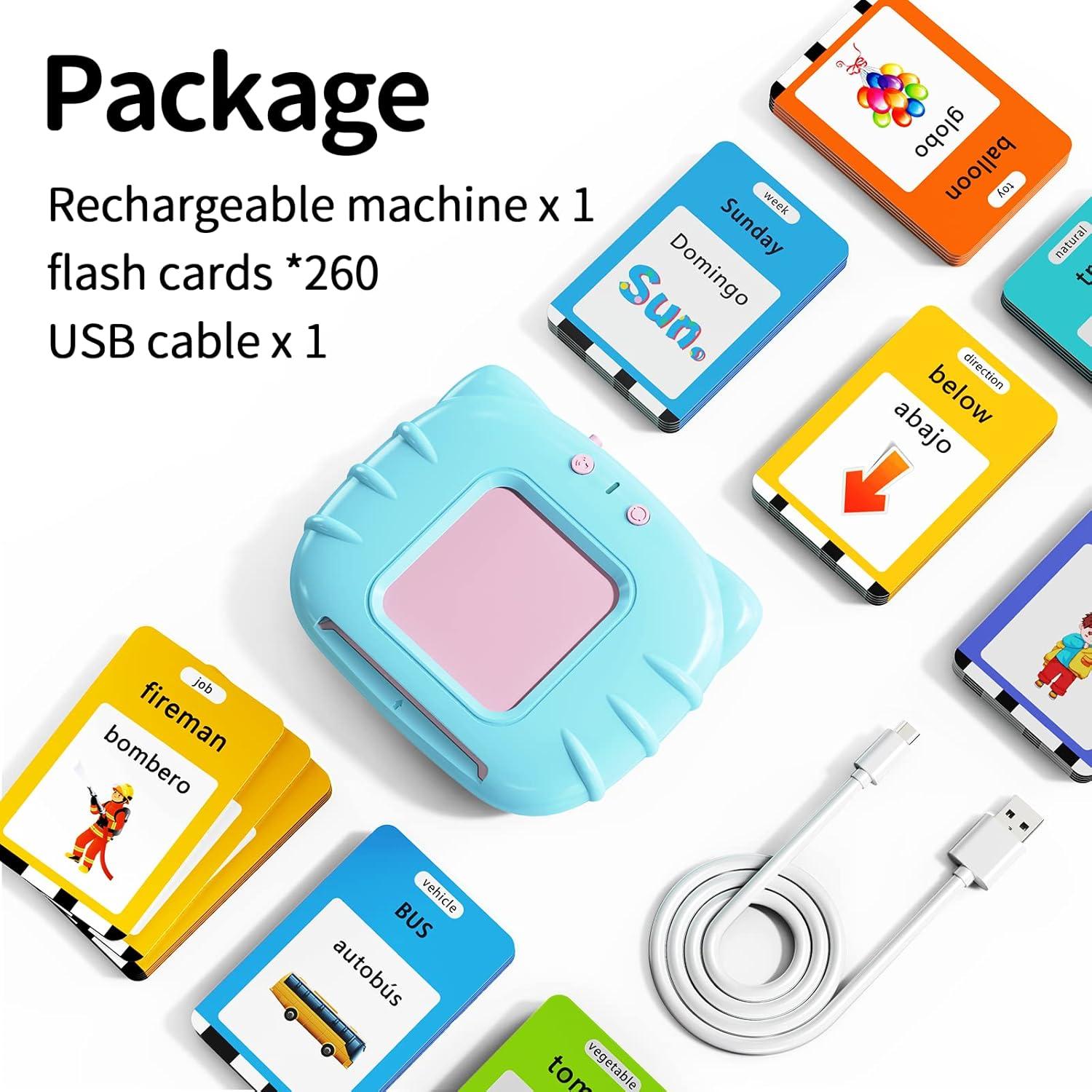 Tarjetas Flash Auditivas Bilingües Lapare 521 Palabras y Música