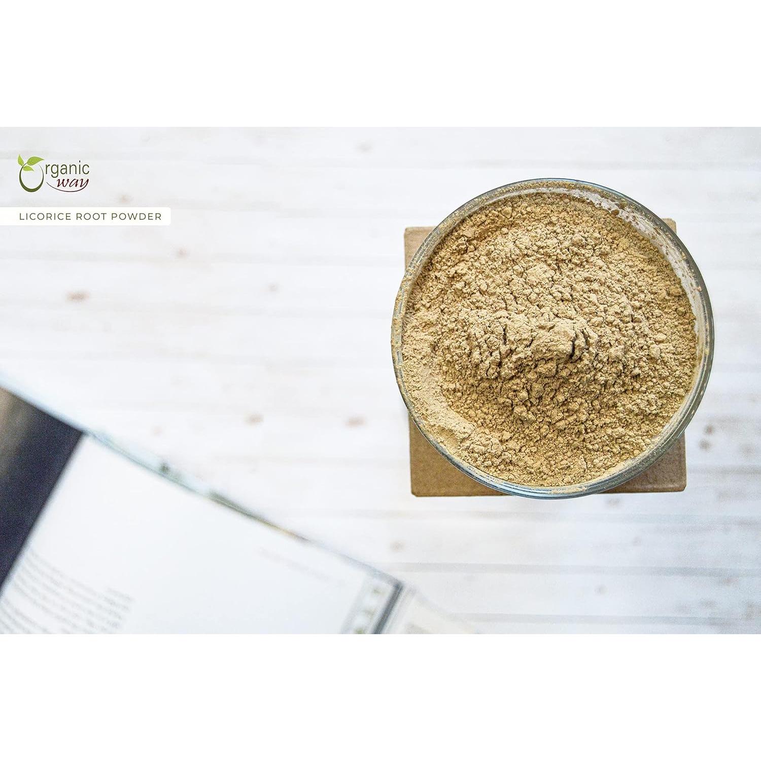Polvo de raíz de regaliz orgánico Organic Way 227 g - Certificado Kosher