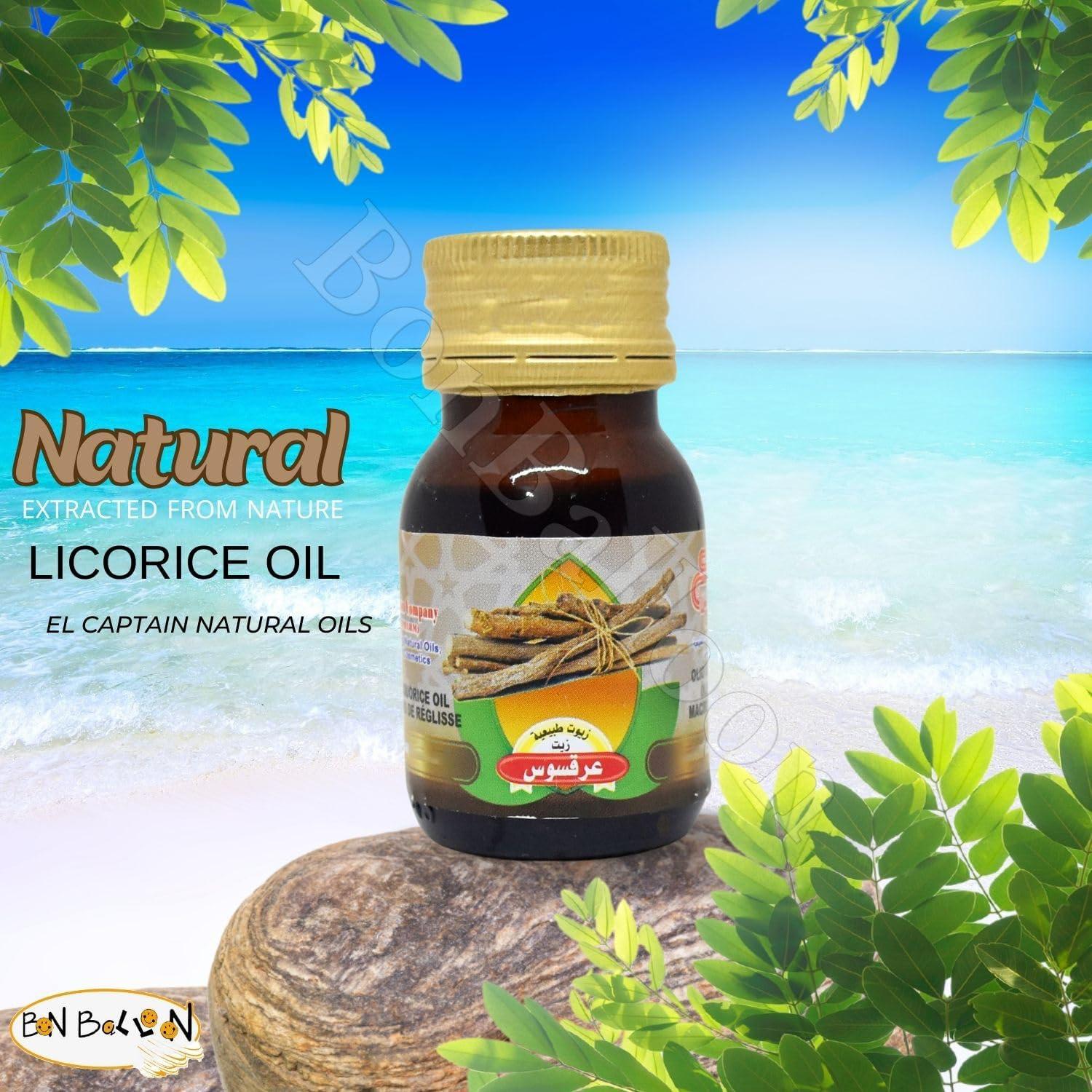 Aceite de Regaliz Puro El Captain 30 ml - Hidratante Natural