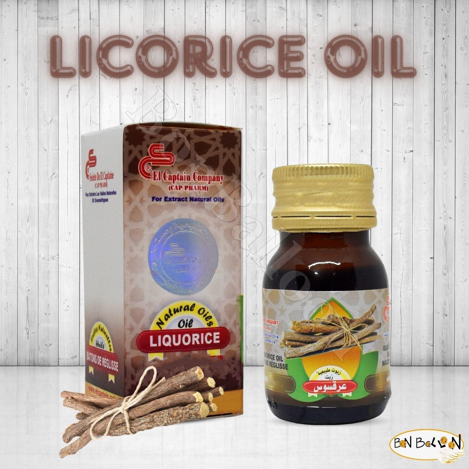 Aceite de Regaliz Puro El Captain 30 ml - Hidratante Natural