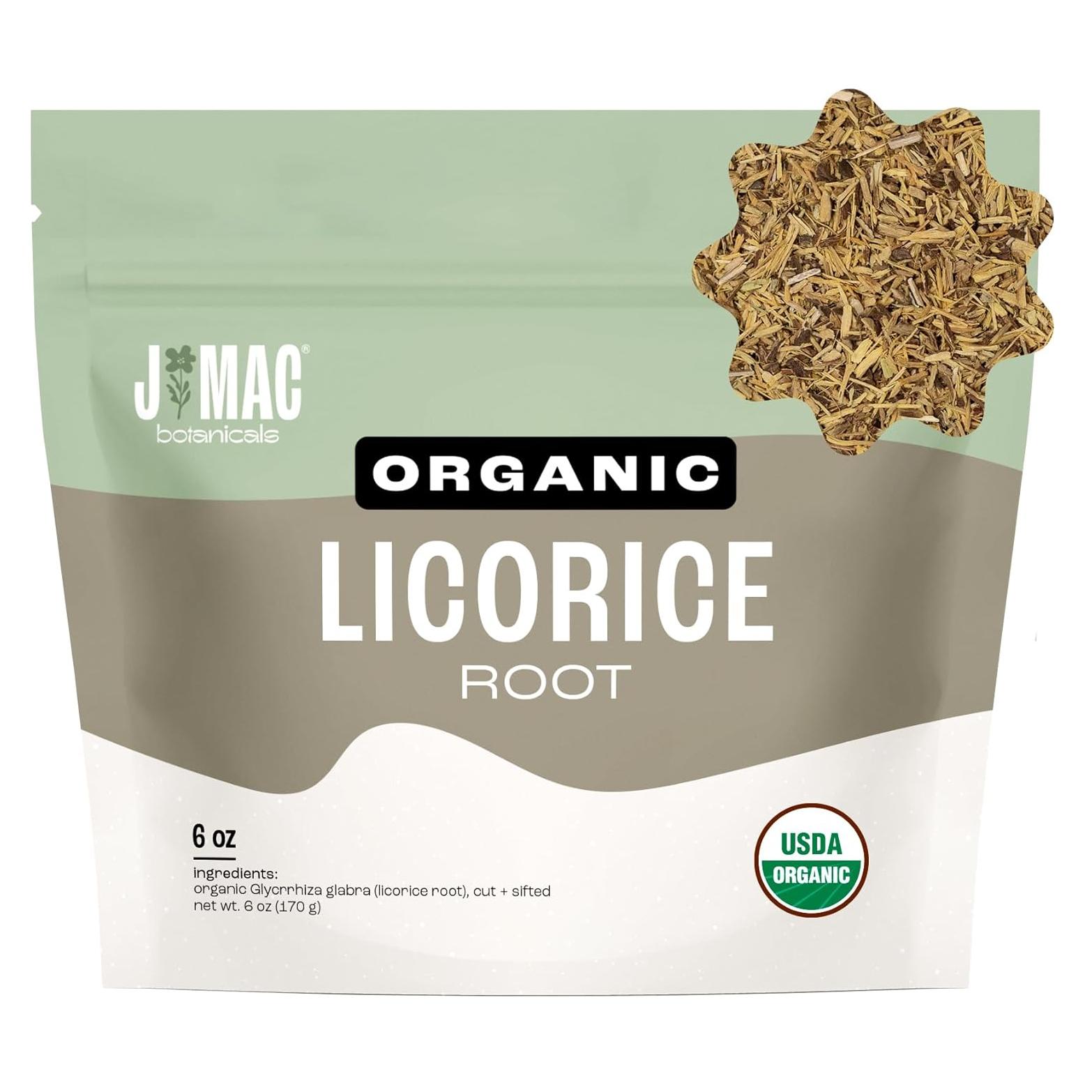 Té de Raíz de Regaliz Orgánico J Mac Botanicals 170g