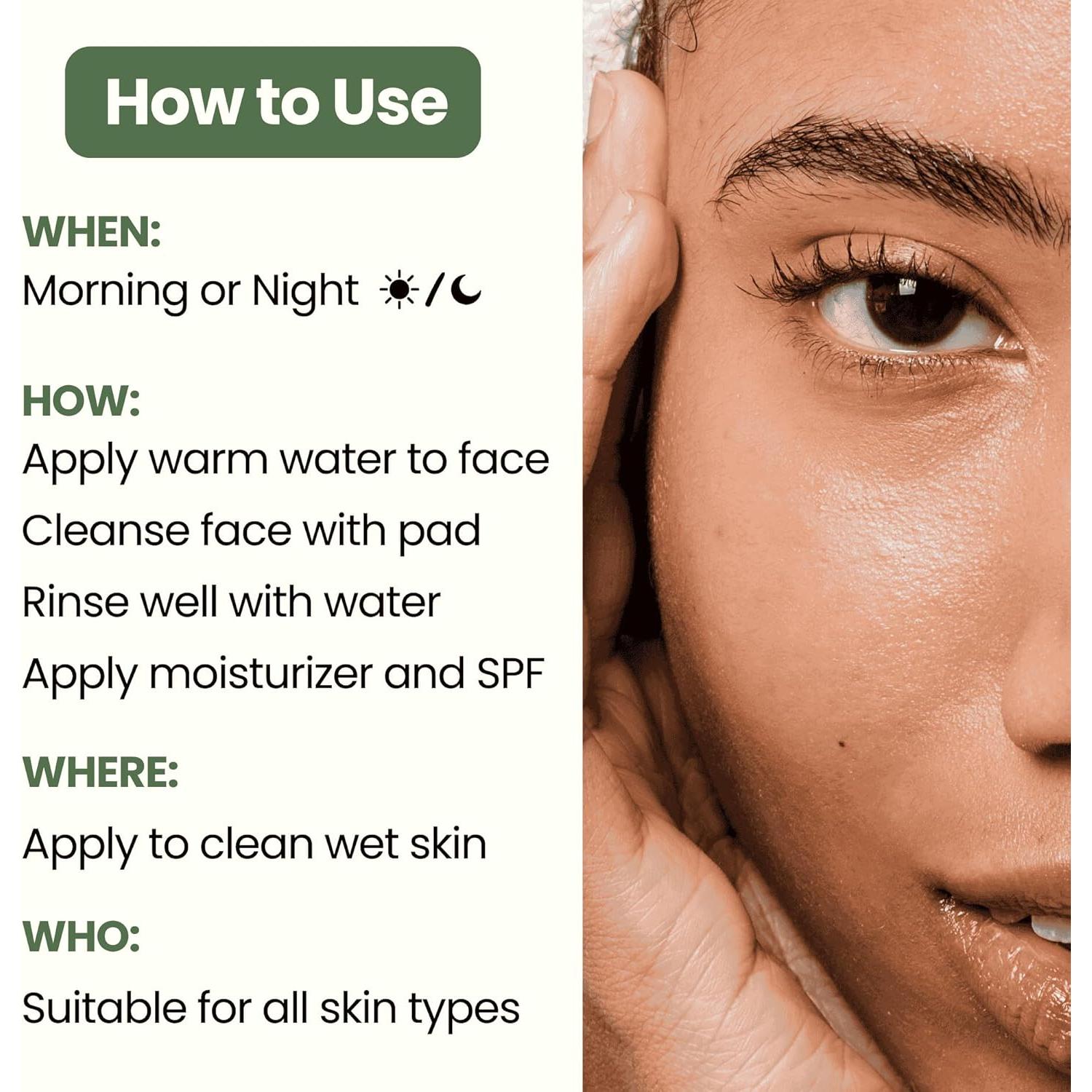 Discos Exfoliantes Naturales Ola Honi con Cúrcuma y Ácido Kójico - 30 Unidades