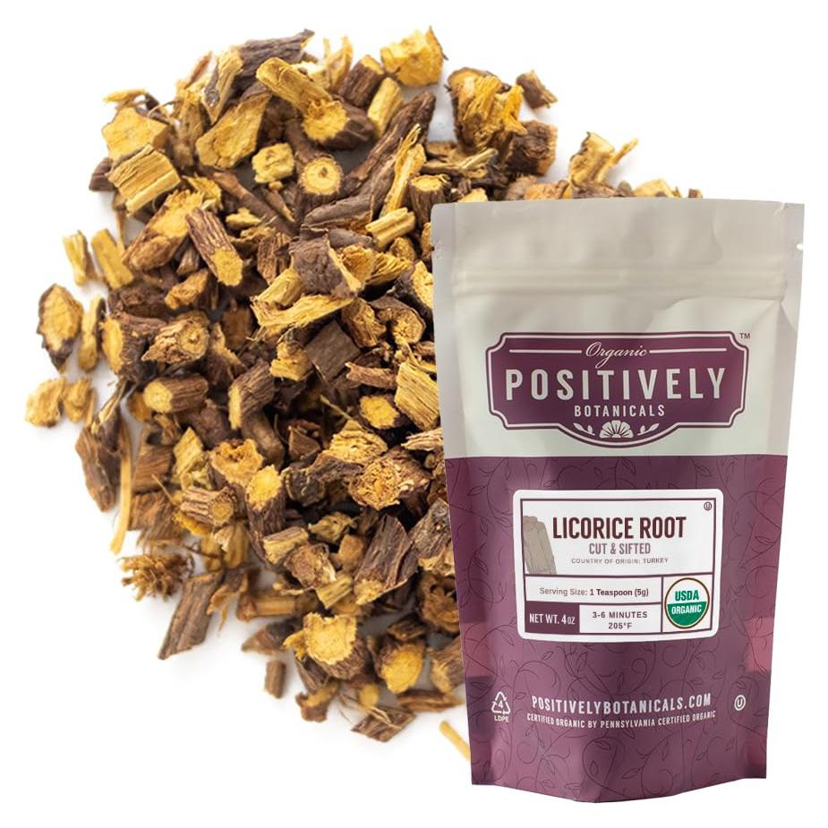 Té Herbal a Granel Raíz de Regaliz 113g Botánicos Orgánicos