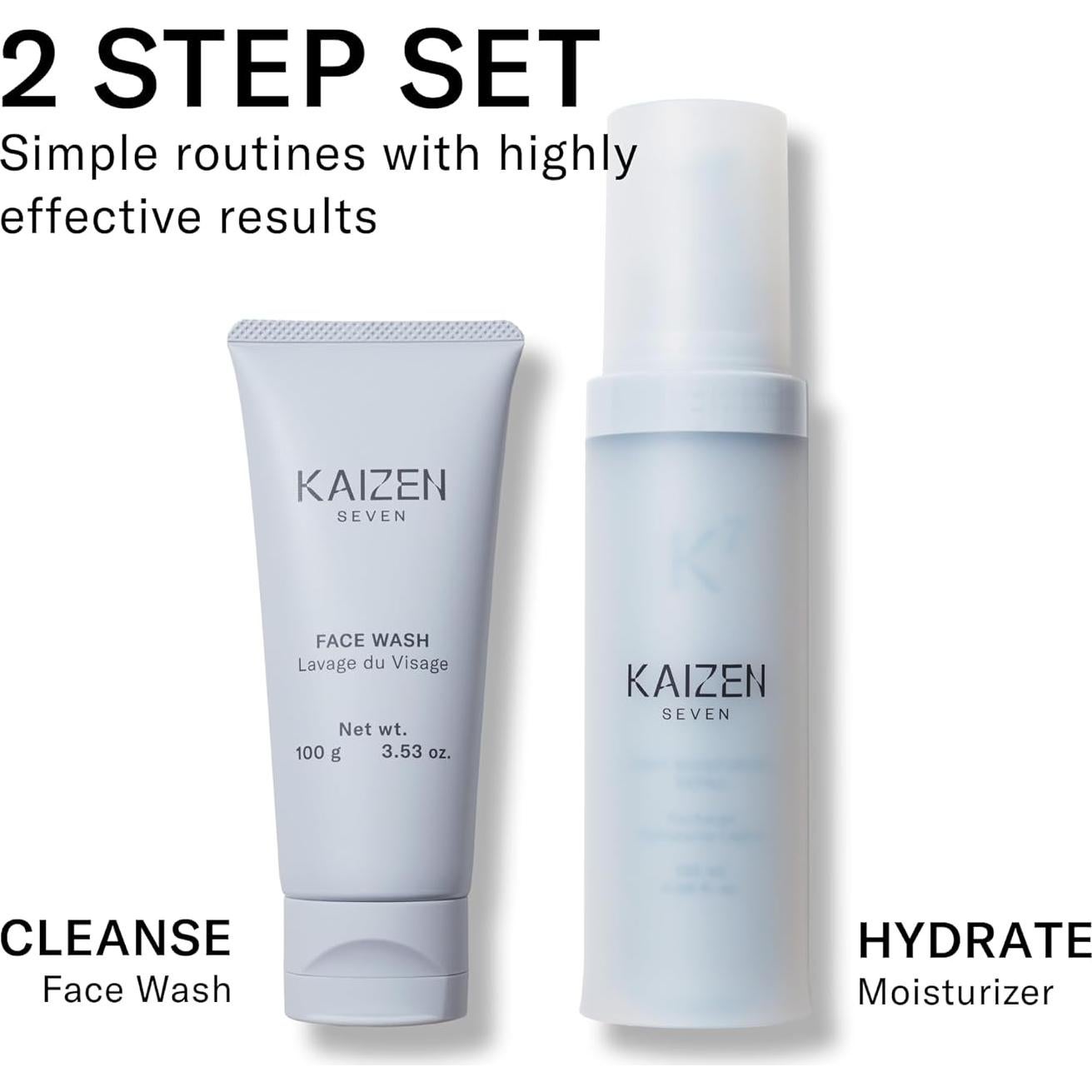 Limpiador Facial Espuma para Hombres Kaizen Seven 132g Japón