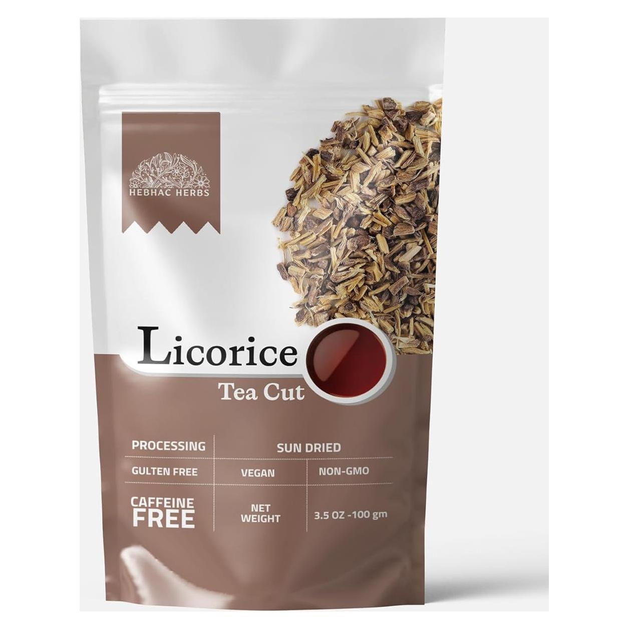 Té de raíz de regaliz 100 g Hebhac Herbals - Natural y Premium