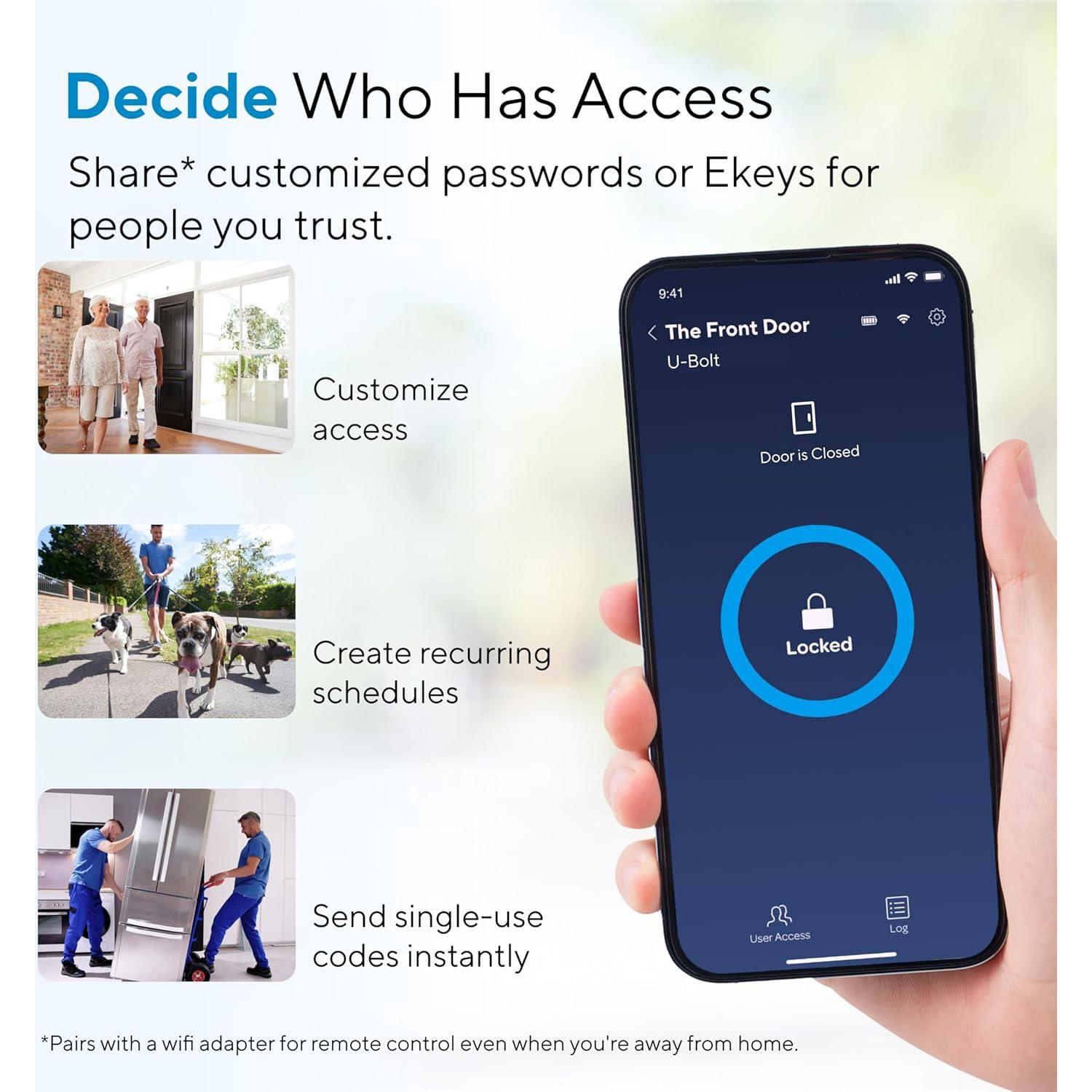 Cerradura Inteligente ULTRALOQ U-Bolt 5-en-1 Niquel Satinado