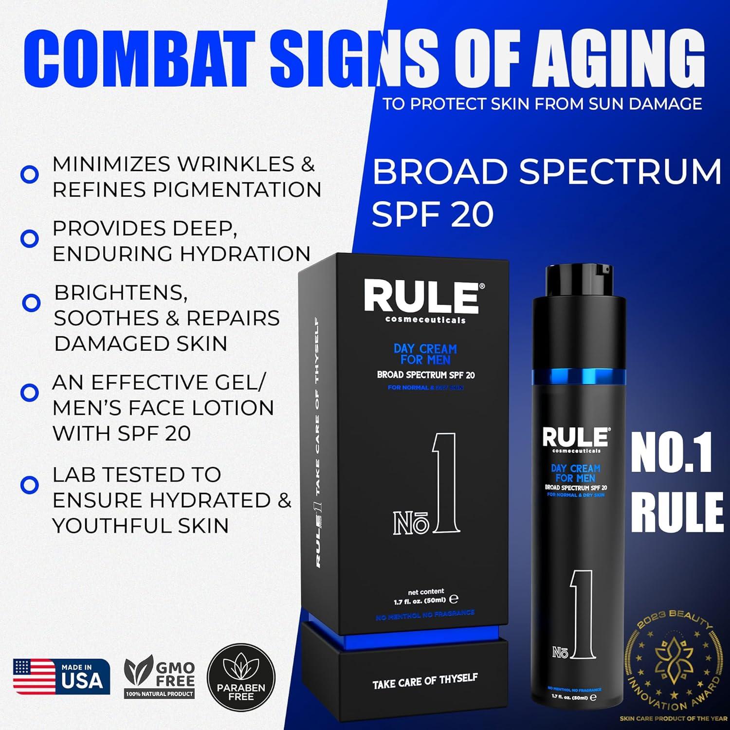 Crema Facial Hidratante para Hombres Rule 50 mL SPF 20