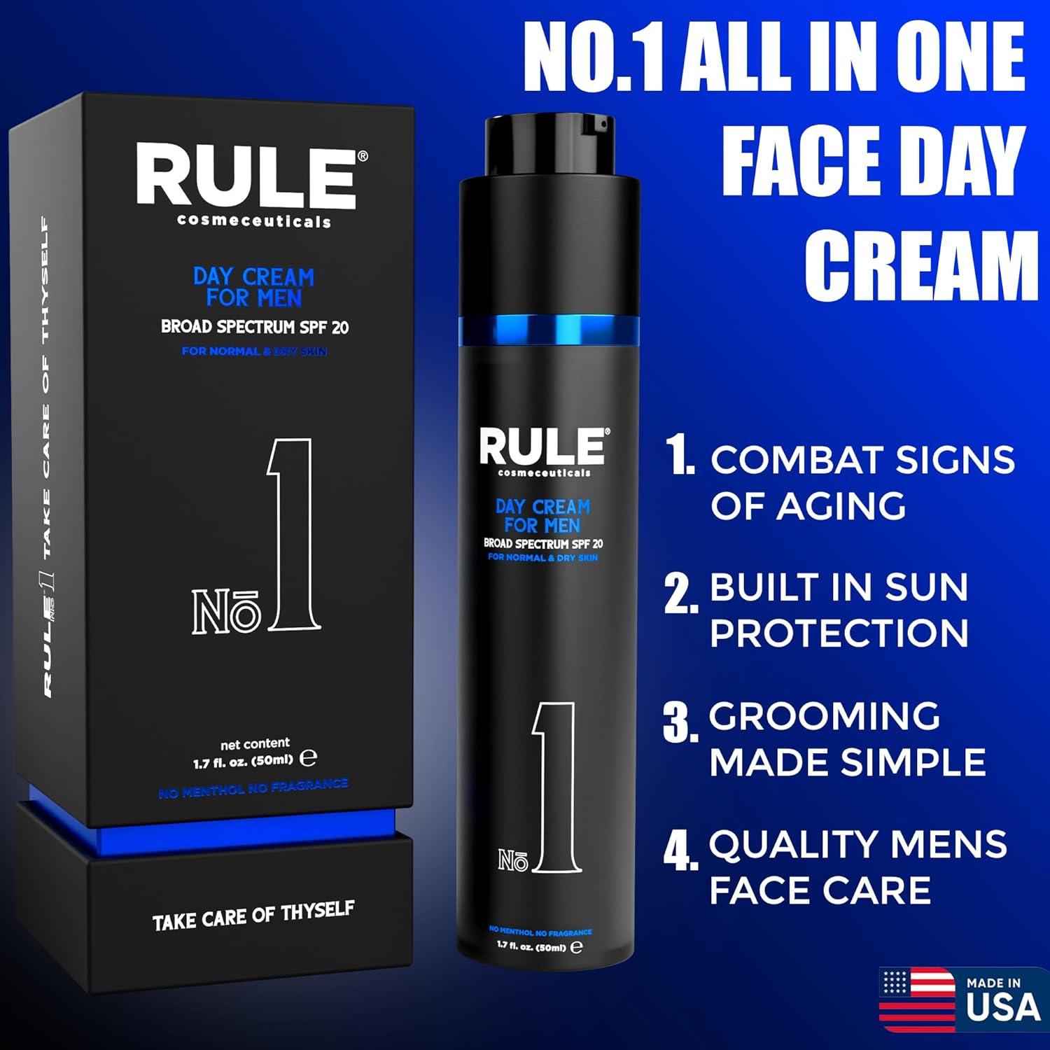 Crema Facial Hidratante para Hombres Rule 50 mL SPF 20
