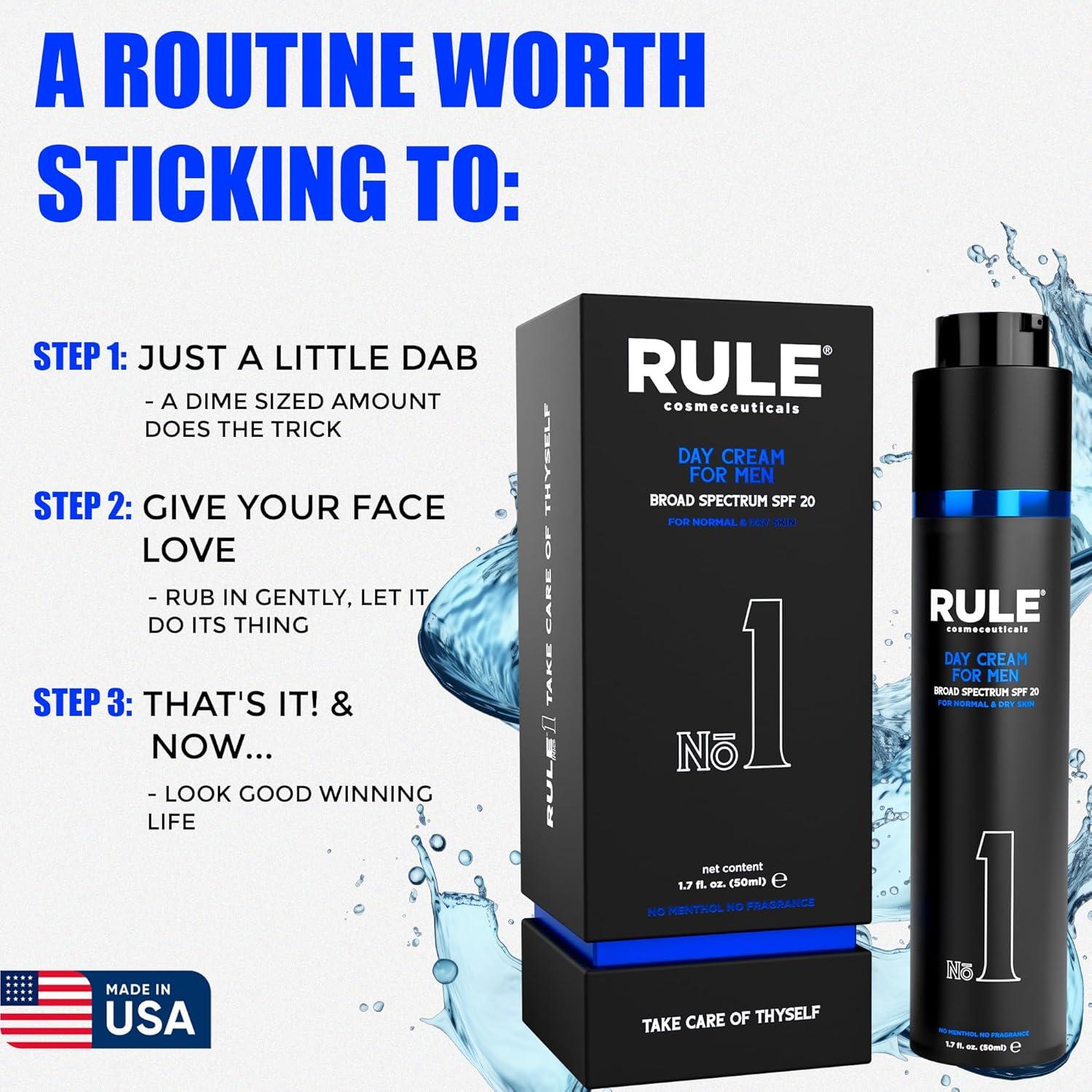 Crema Facial Hidratante para Hombres Rule 50 mL SPF 20