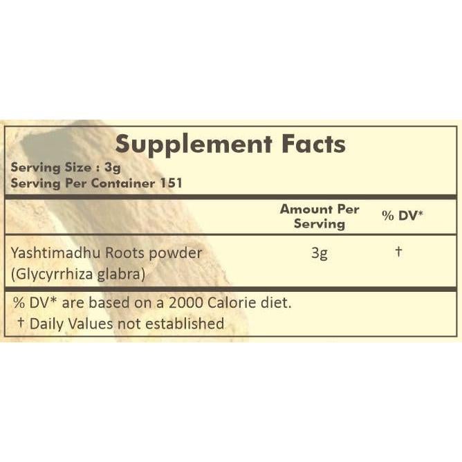 Polvo de Yashtimadhu Herbal Hills 454g - Regaliz Natural