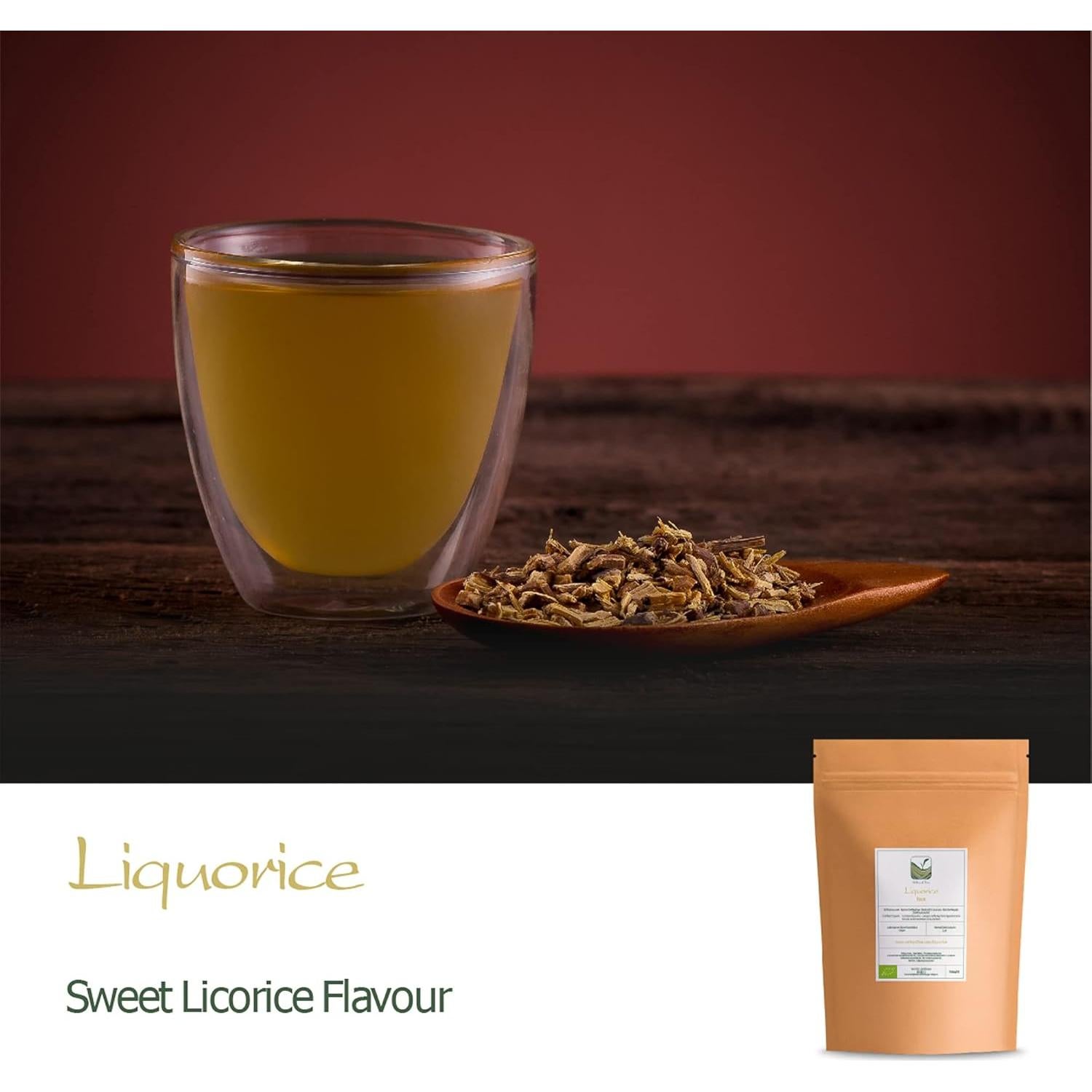 Té Herbal de Regaliz Orgánico Valley of Tea 100g - Sabor Dulce