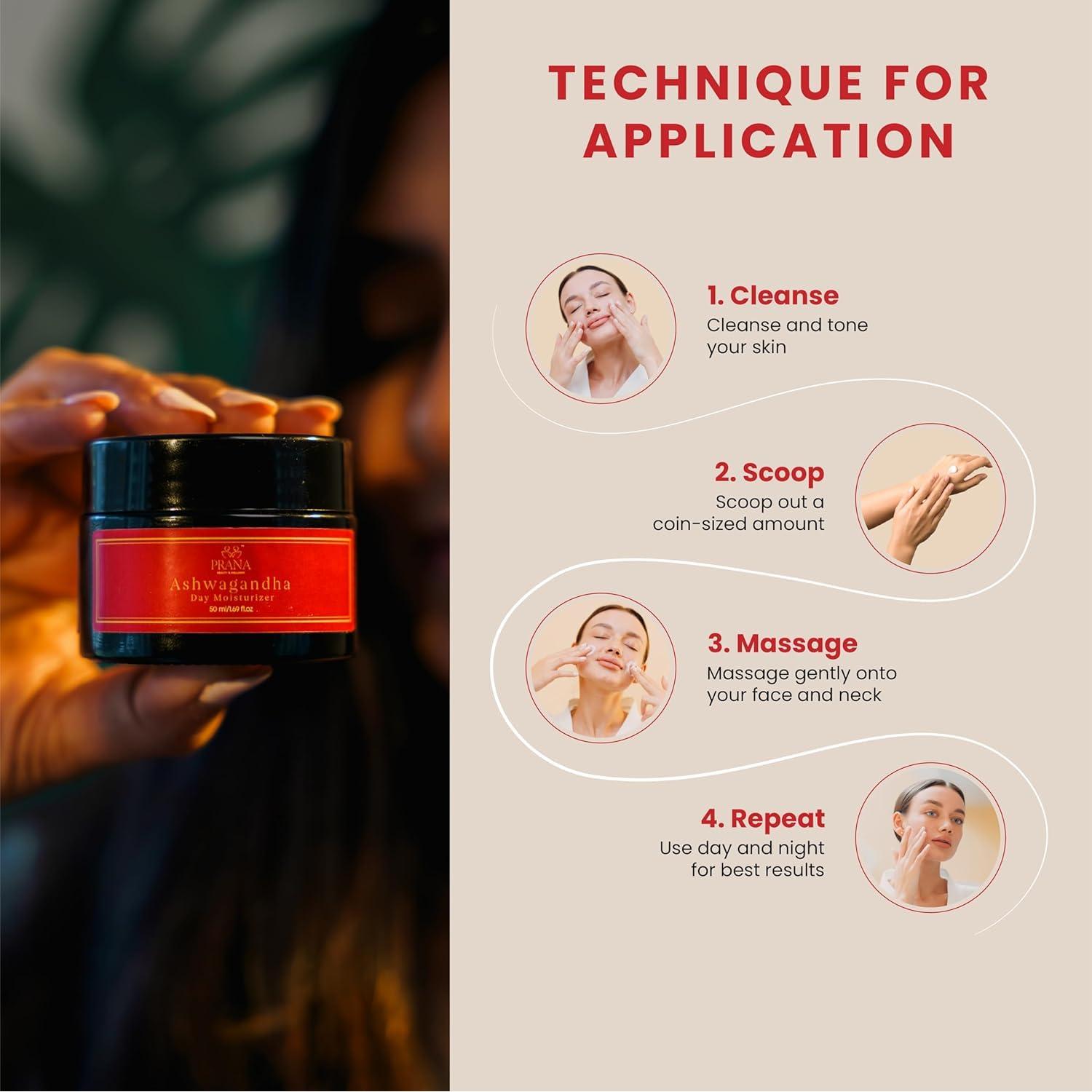 Crema Hidratante Facial PRANA Ashwagandha 50ml Vegana