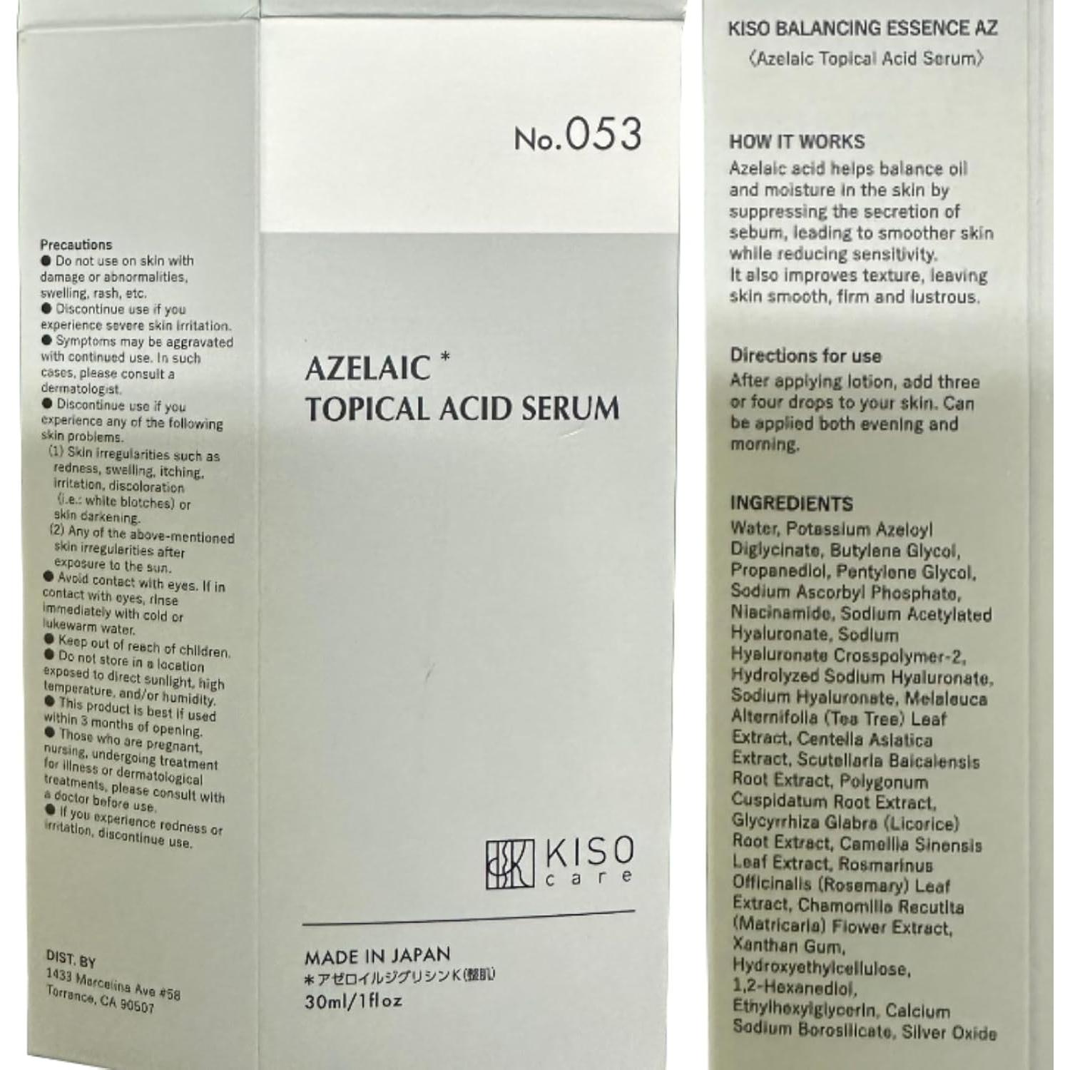 Suero Facial Ácido Azelaico 15% Niacinamida Vitamina C 117g
