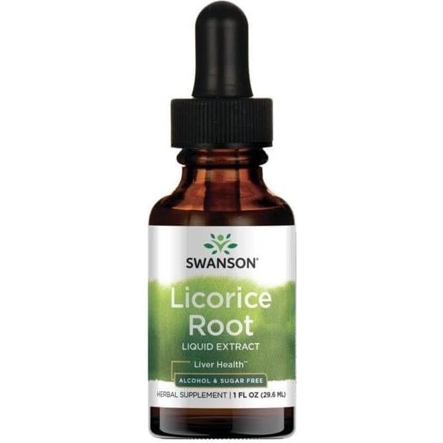 Extracto Líquido de Raíz de Regaliz Swanson 30 ml - Suplemento Herbal