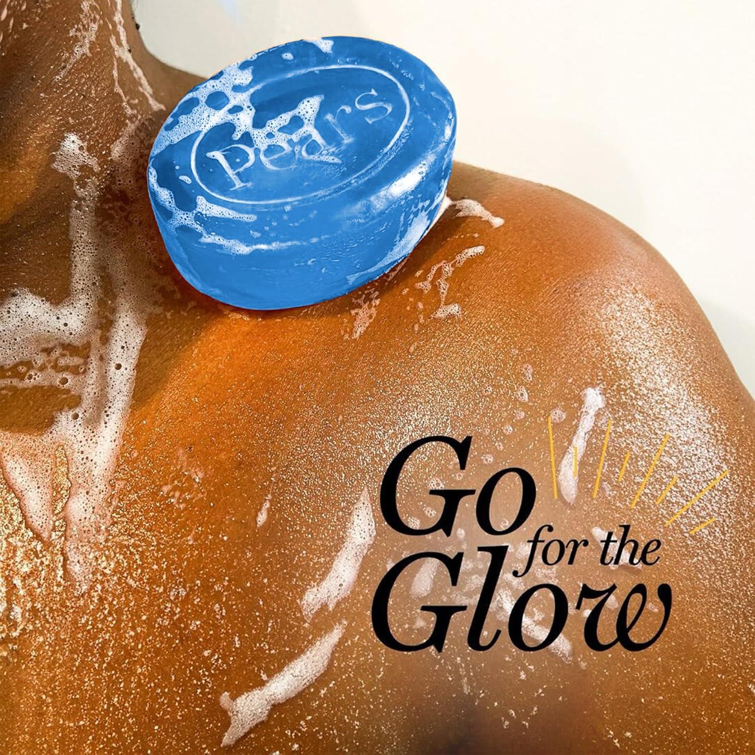 Jabón de Glicerina Pears Azul con Extracto de Menta - 12 Unidades de 125g