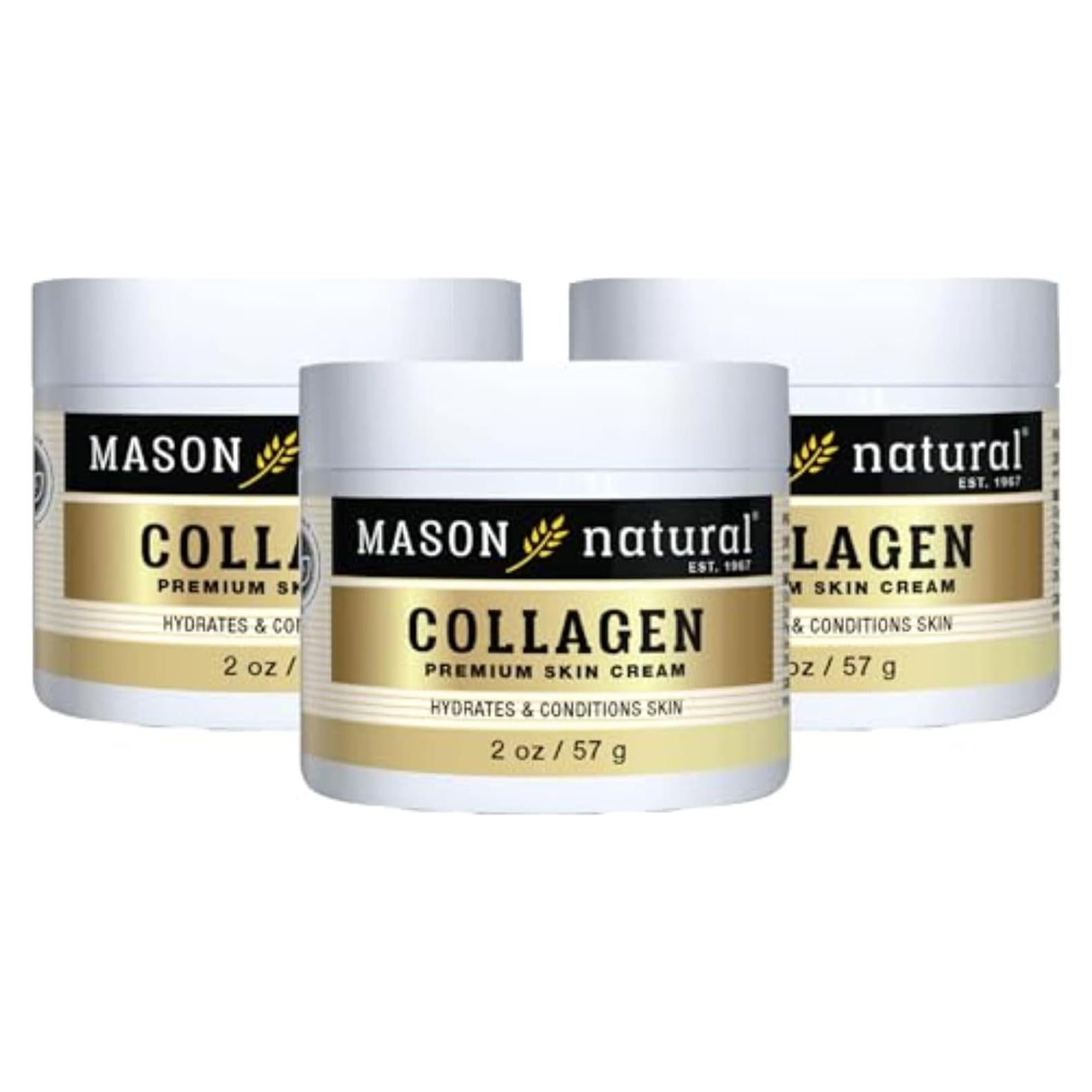 Crema Premium de Colágeno Mason Natural 3-Pack 56.7g Hidratante Facial