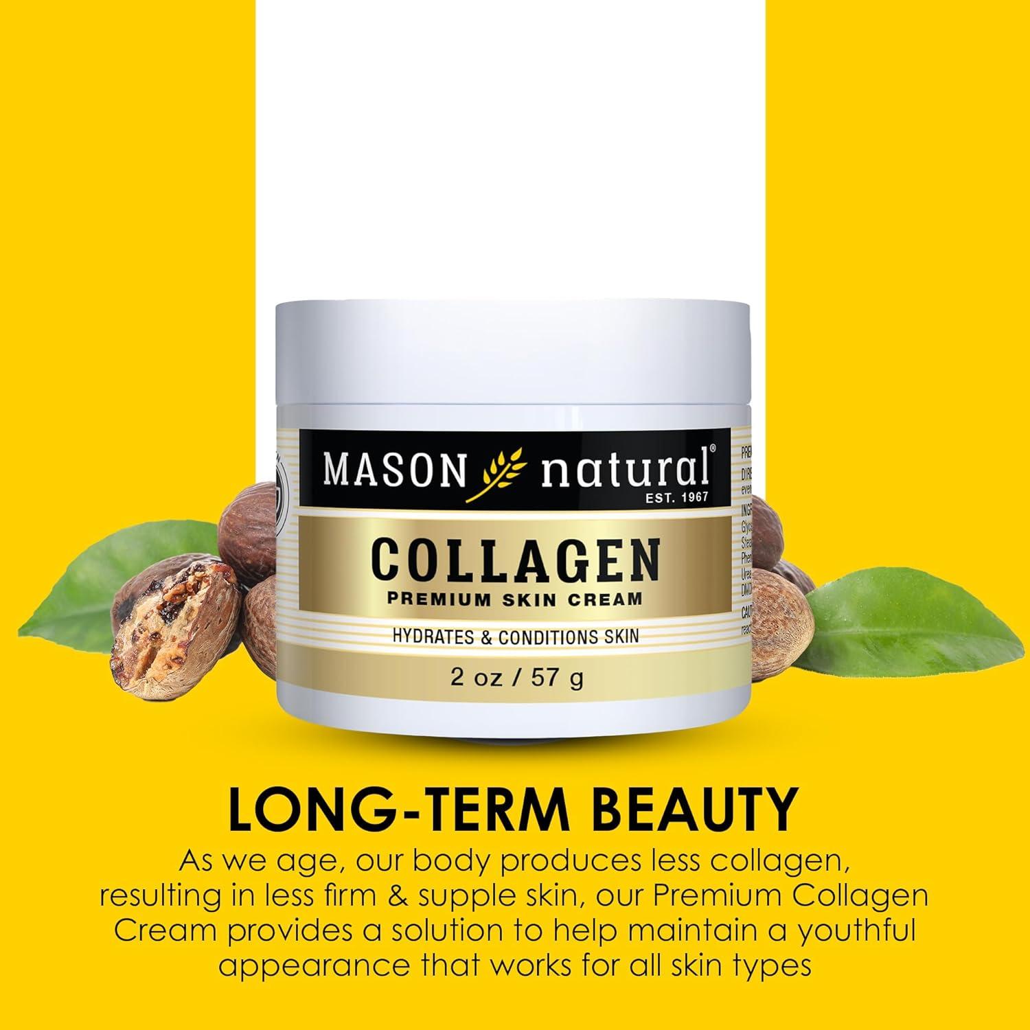 Crema Hidratante de Colágeno Mason Natural 113.4 g Aroma Pera
