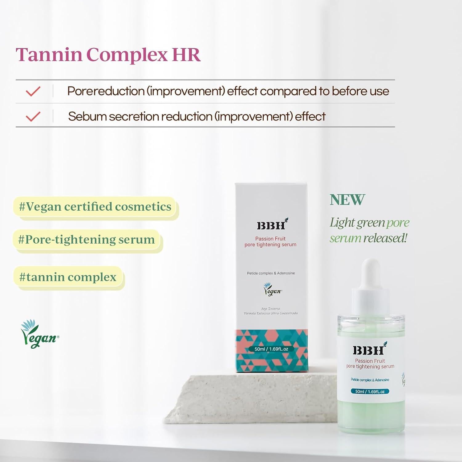 Suero Astringente de Maracuyá BBH 49.9ml - Minimiza Poros Natural