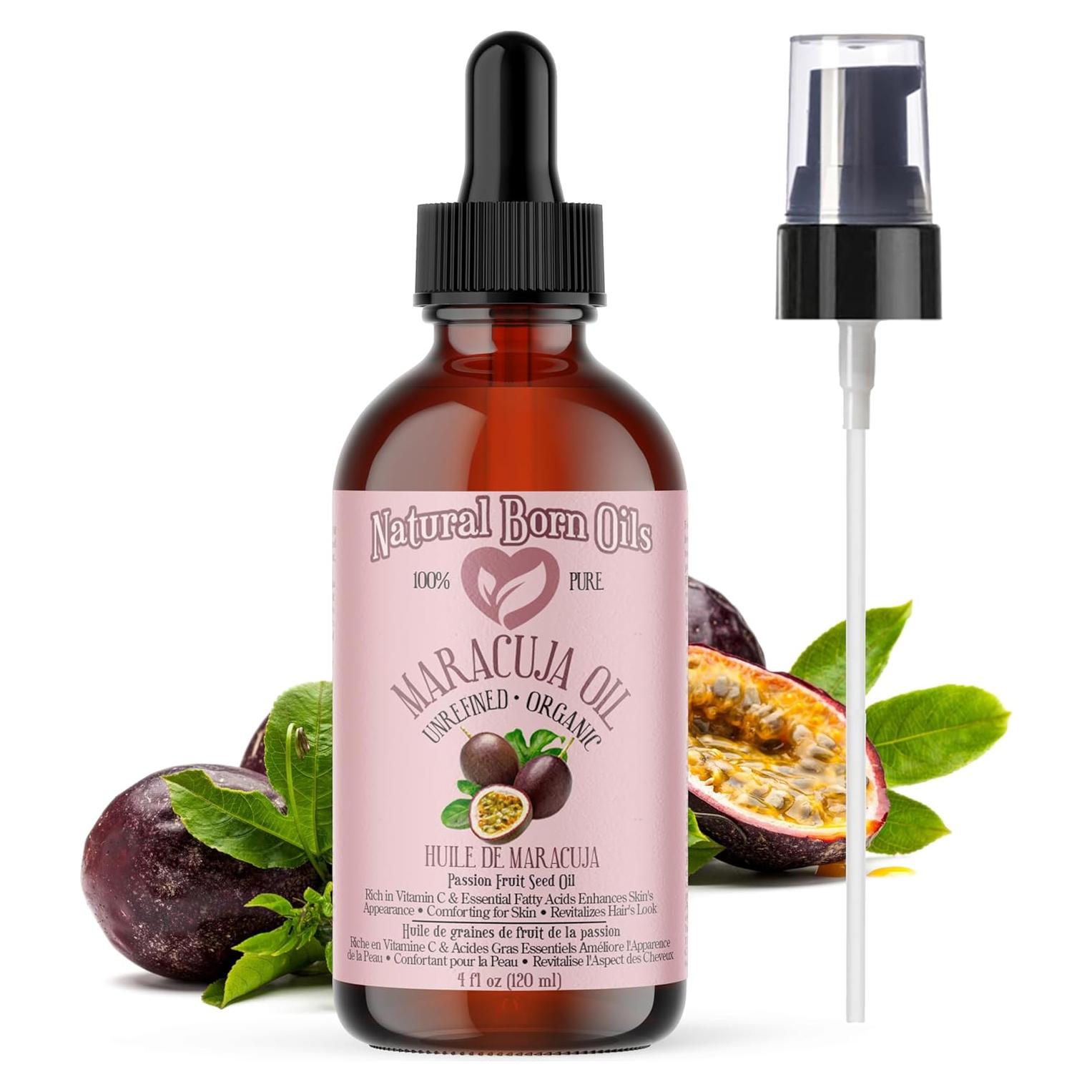 Aceite de Maracuyá 118ml Natural Orgánico Prensado en Frío