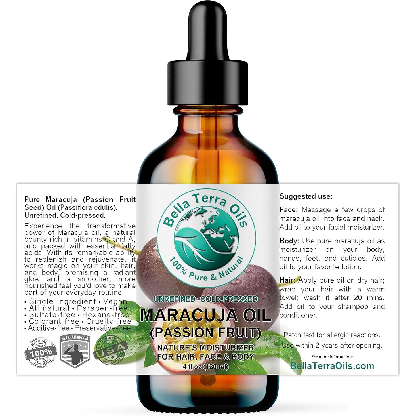 Aceite de Semilla de Maracuyá Bella Terra 118 ml - Hidratante Natural
