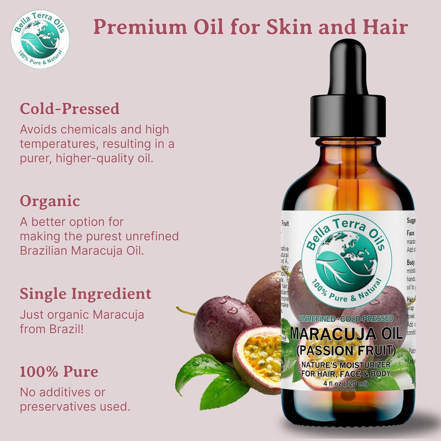 Aceite de Semilla de Maracuyá Bella Terra 118 ml - Hidratante Natural