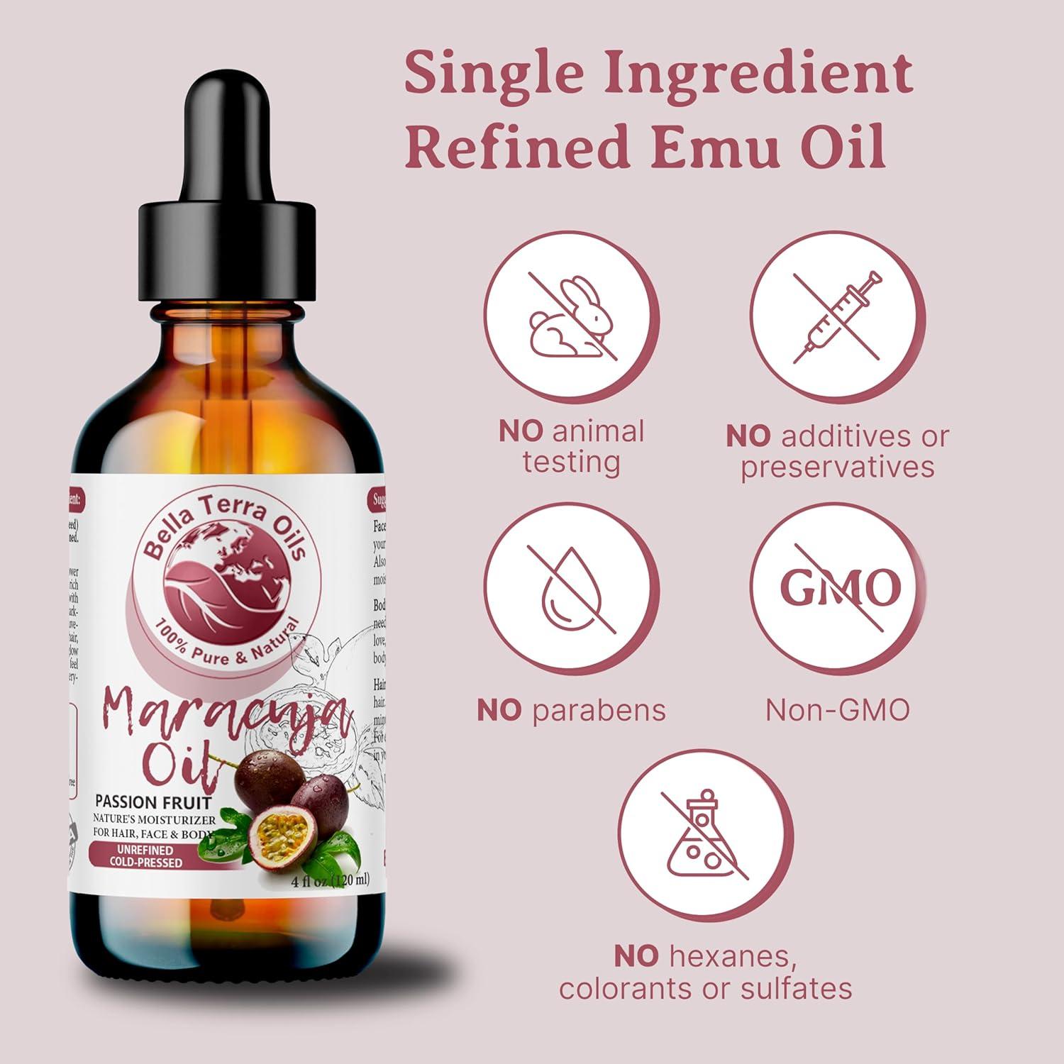 Aceite de Maracuyá Bella Terra 226.8 g - Hidratante Natural