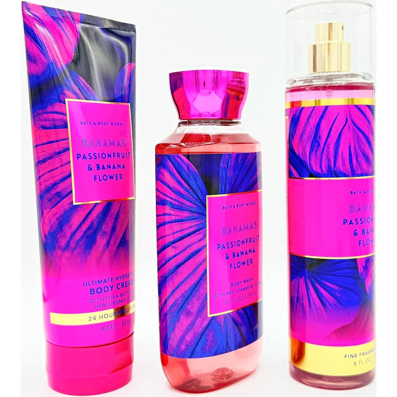 Conjunto de Baño 3 Piezas Bath & Body Works - Fruta de Pasión