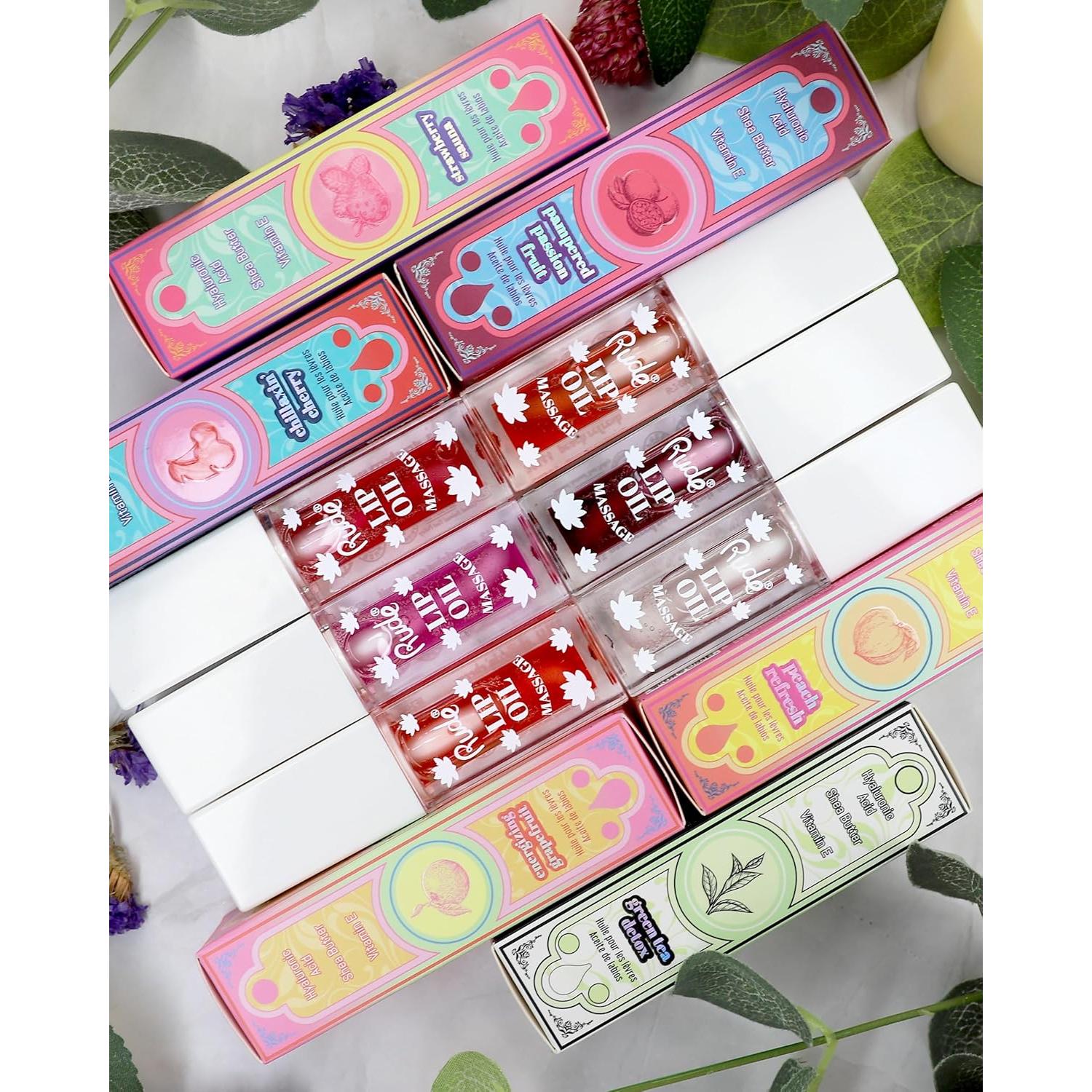 Aceite de Labios Hidratante RUDE Pasión Frutal 8cm