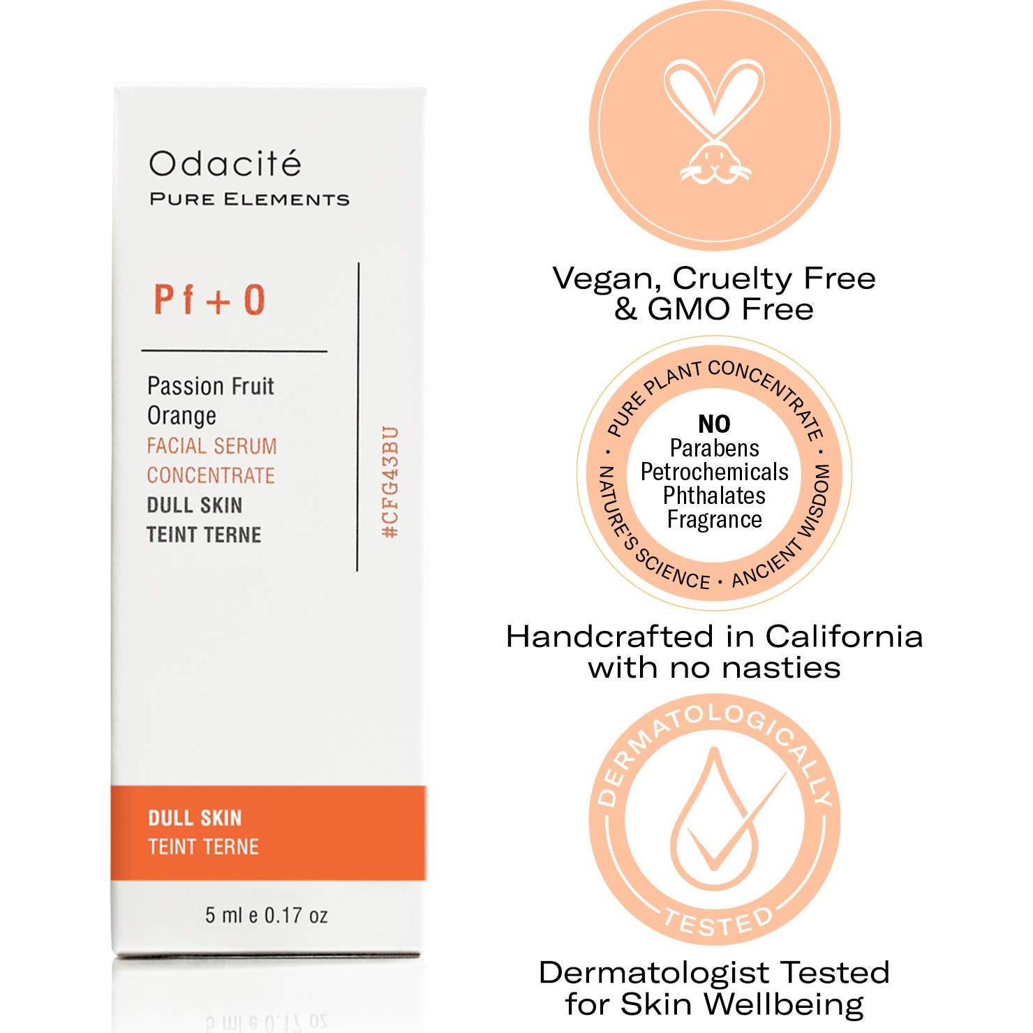 Suero Hidratante Odacité PF+O 5 ml - Revitaliza Piel Opaca