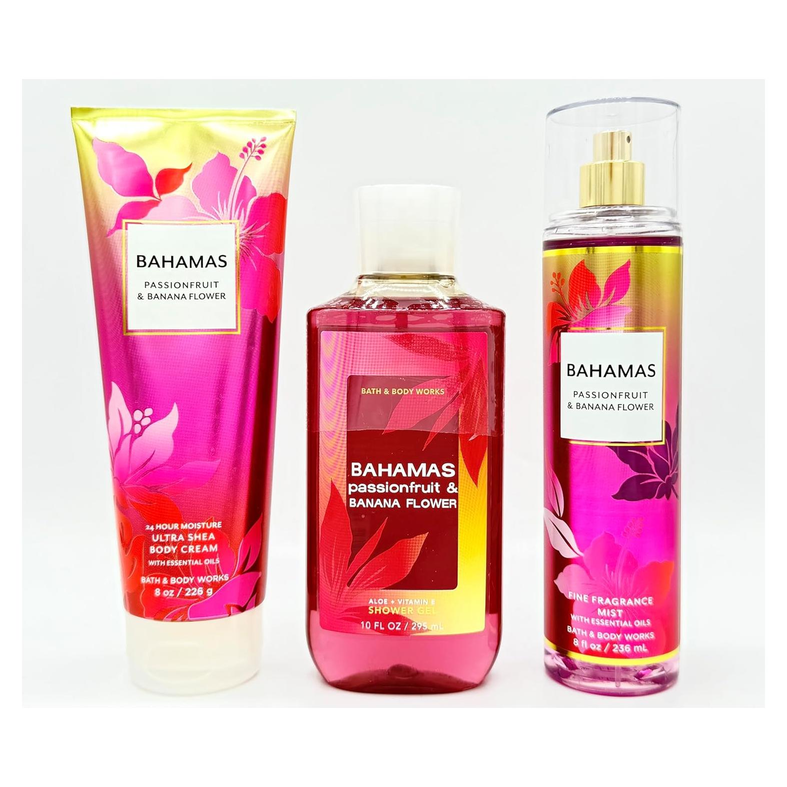 Conjunto de Baño Bath & Body Works 3 Piezas Fruta de Pasión