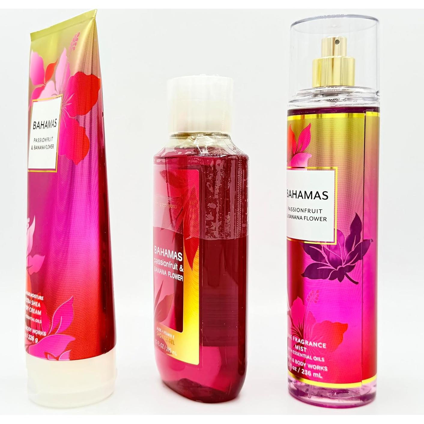 Conjunto de Baño Bath & Body Works 3 Piezas Fruta de Pasión