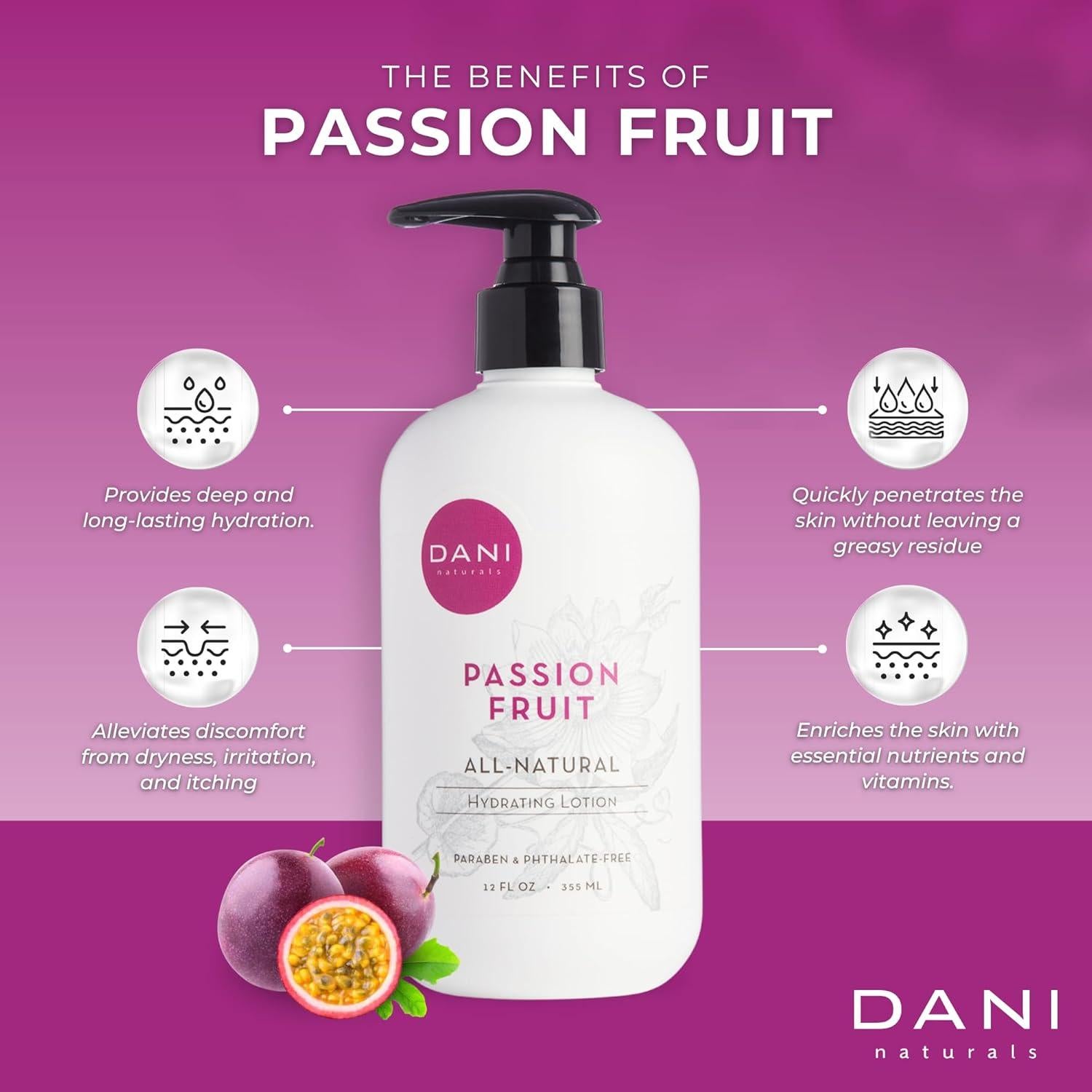 Loción Hidratante DANI Naturals 340g - Fruta de la Pasión