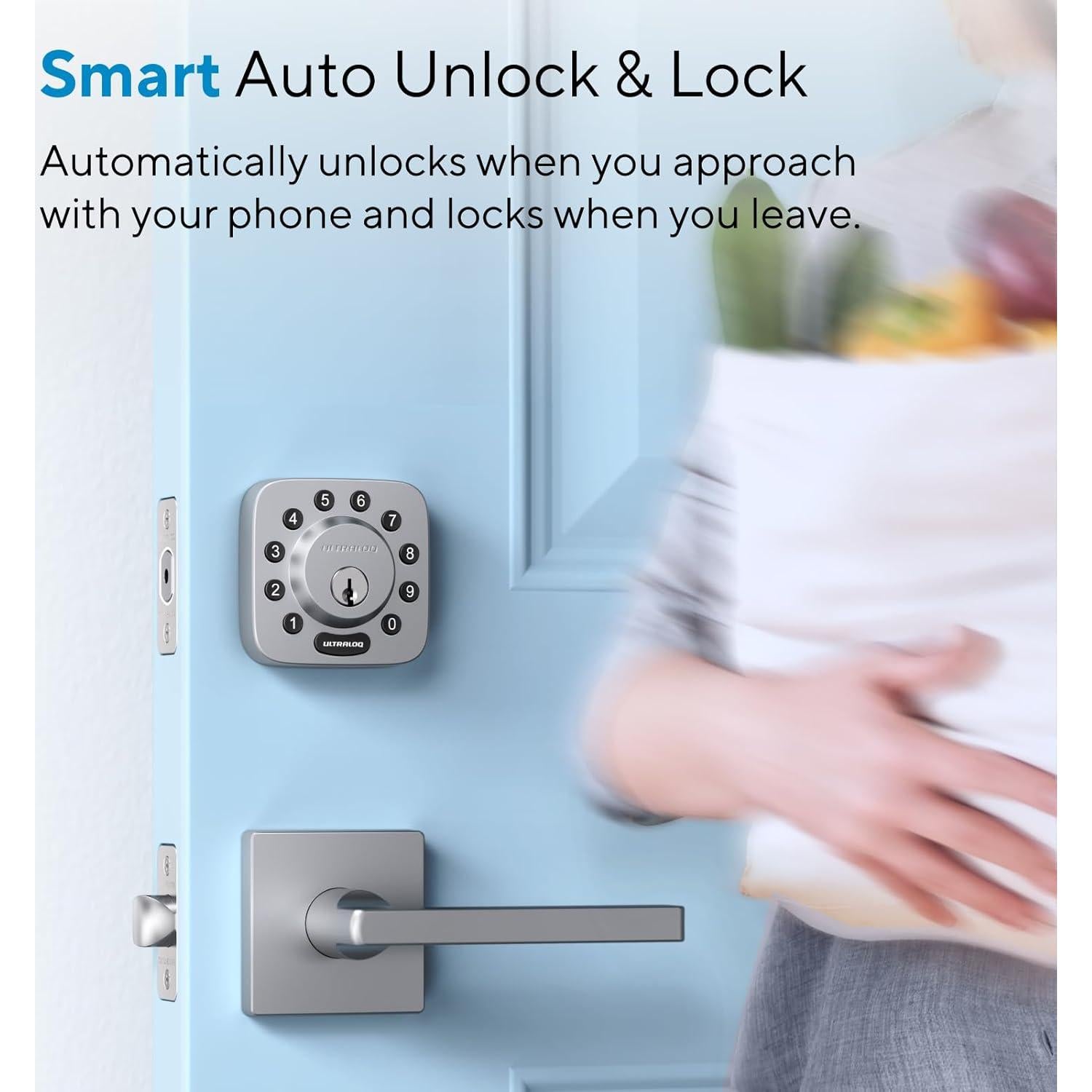 Cerradura Inteligente ULTRALOQ U-Bolt WiFi con Sensor y App