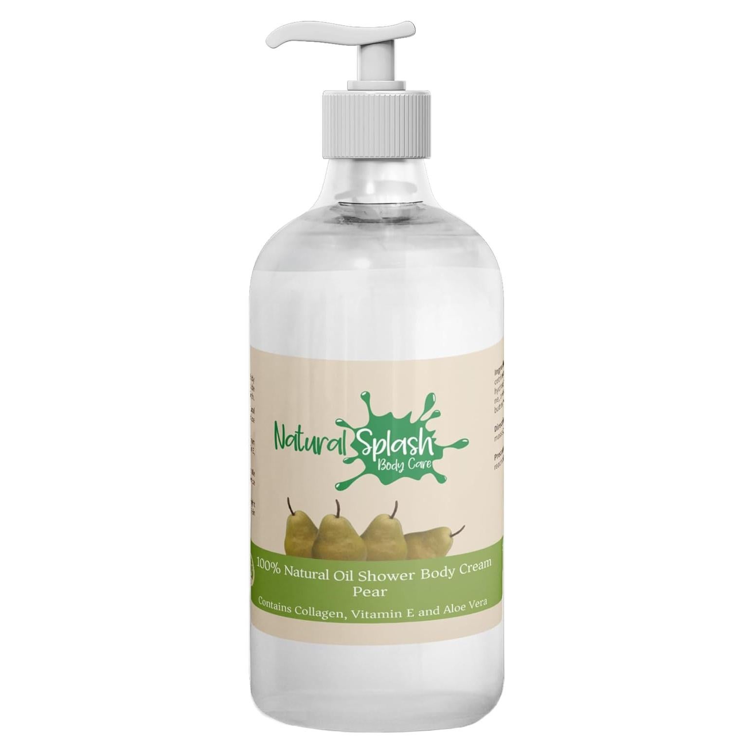 Crema Corporal de Ducha Natural Splash 250ml Pera Hidratante