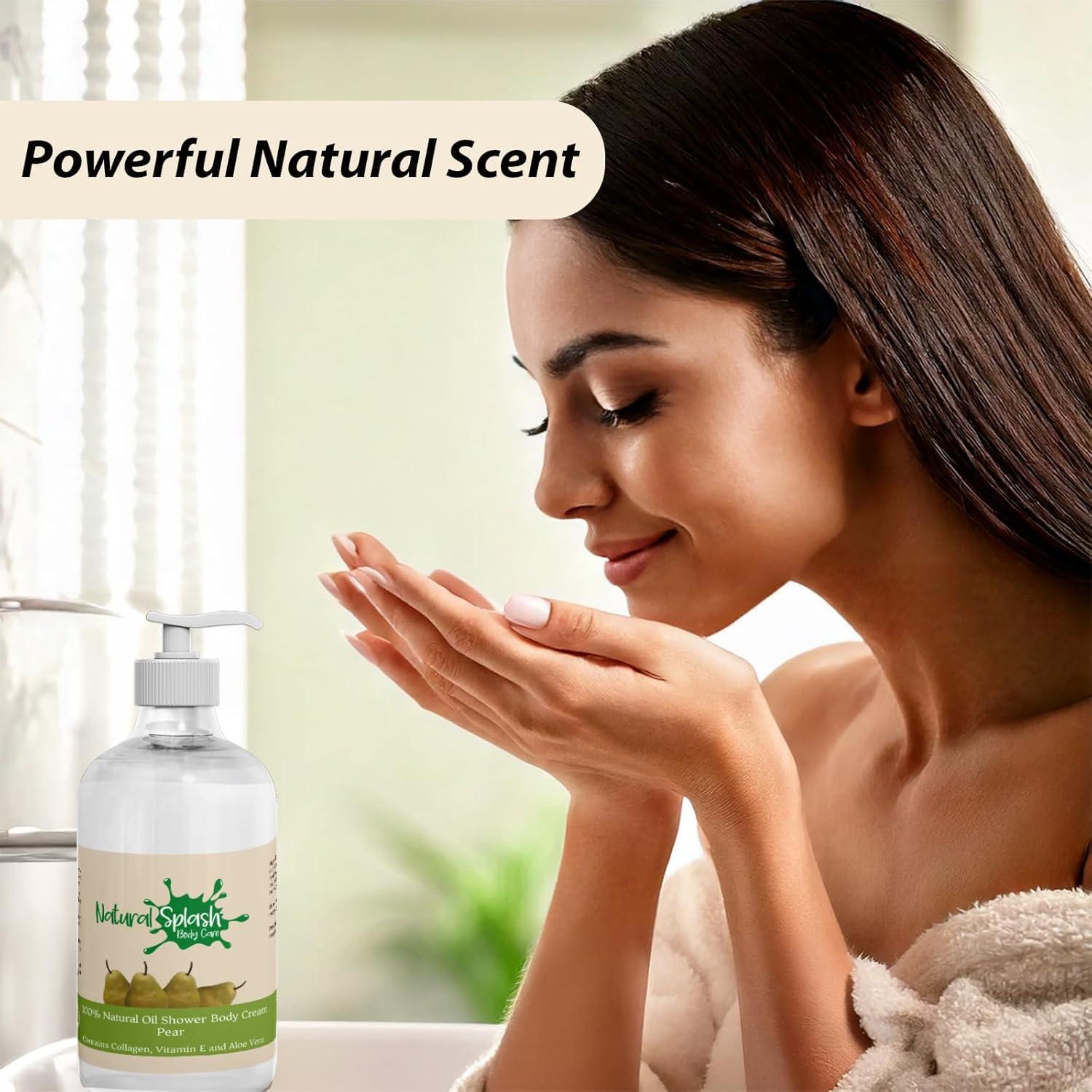 Crema Corporal de Ducha Natural Splash 250ml Pera Hidratante