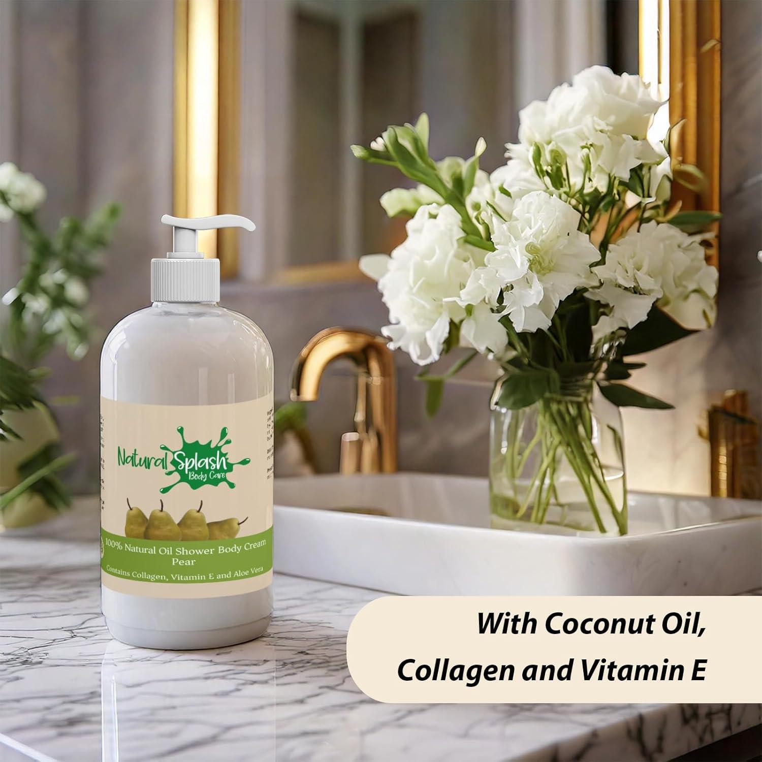 Crema Corporal de Ducha Natural Splash 250ml Pera Hidratante