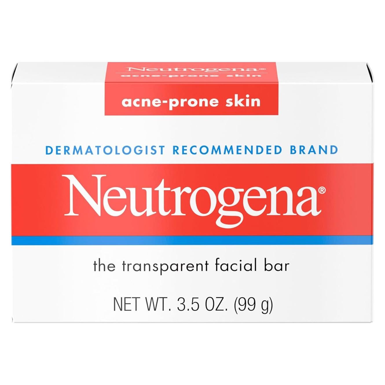 Barra de Limpieza Facial Neutrogena 99.22 g para Acné