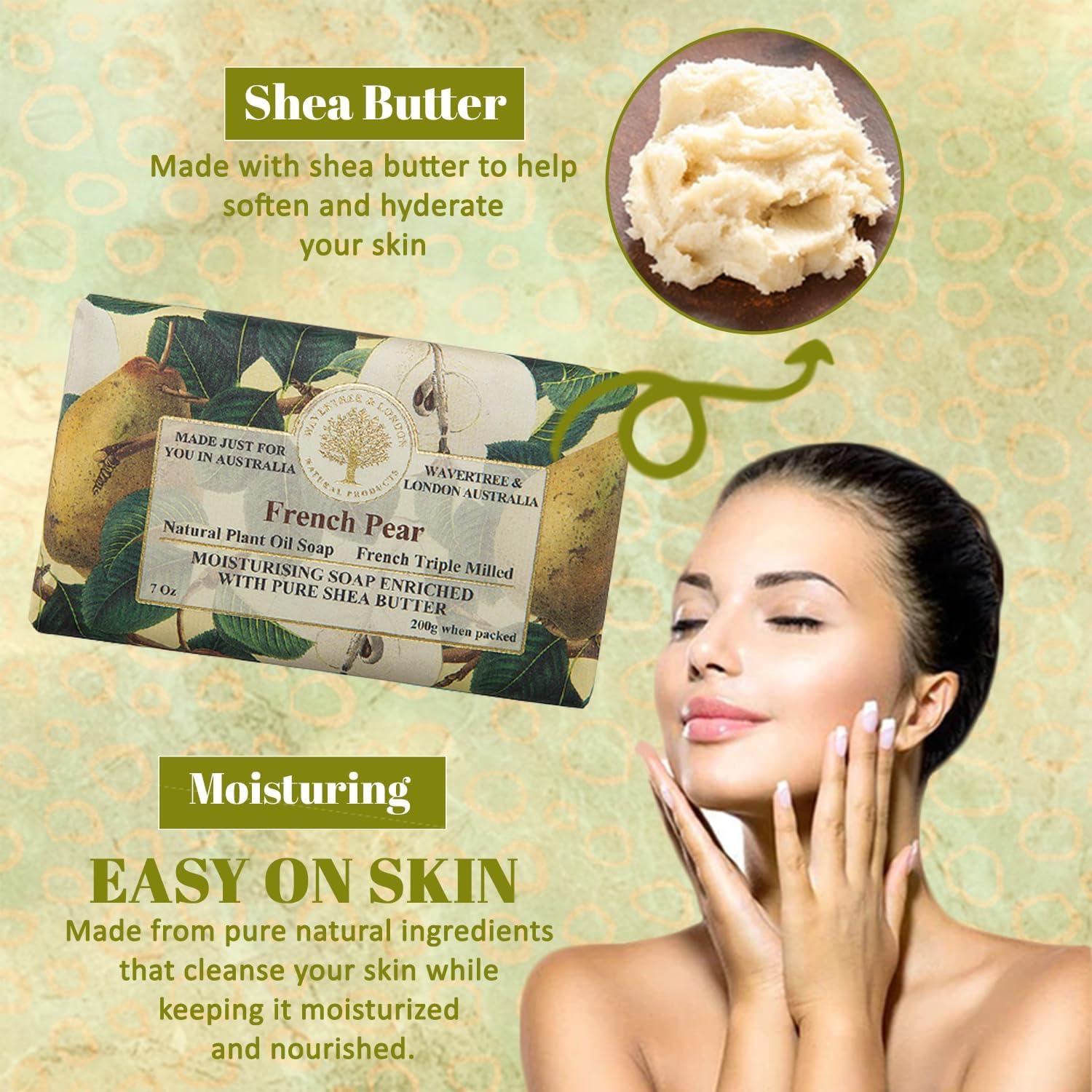 Jabón Natural Wavertree & London Pera Francesa 198g Hidratante