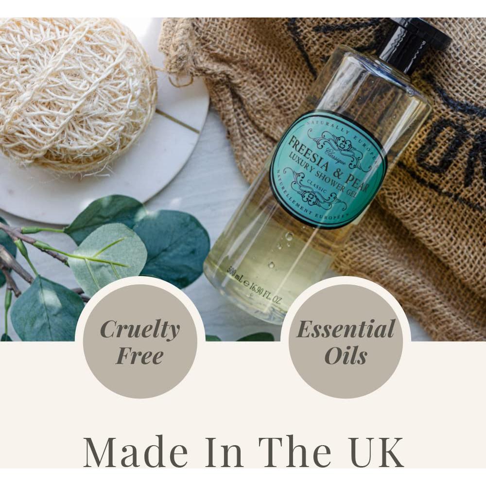 Gel de Ducha Naturalmente Europeo Freesia y Pera 500 ml