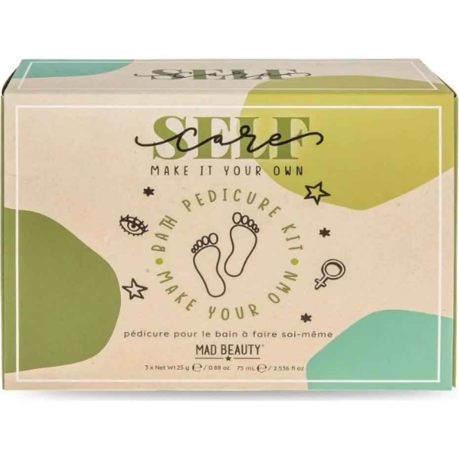 Set de Pedicura Mad Beauty con 3 Efervescentes y Lima